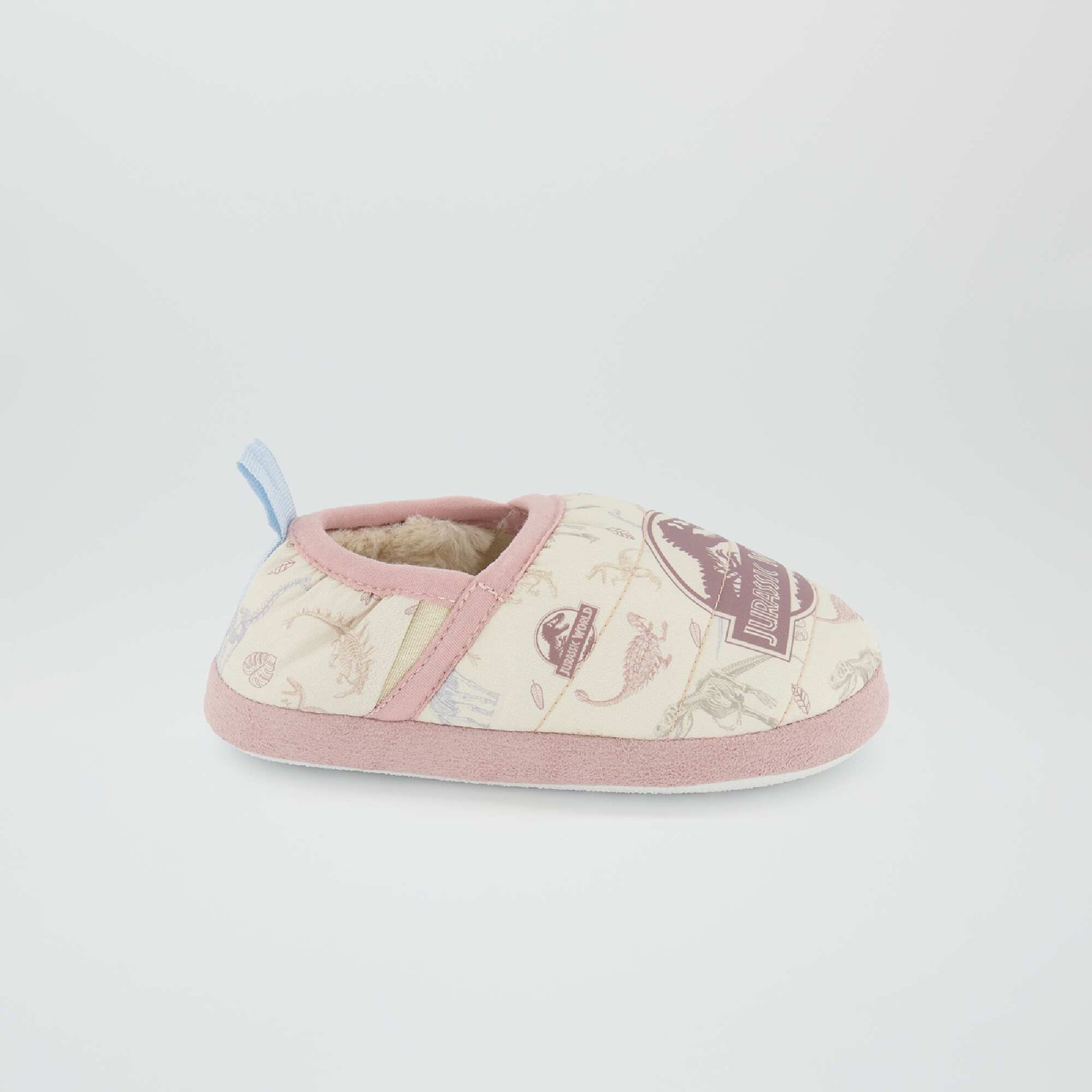 Soft Jurassic World slippers WHITE