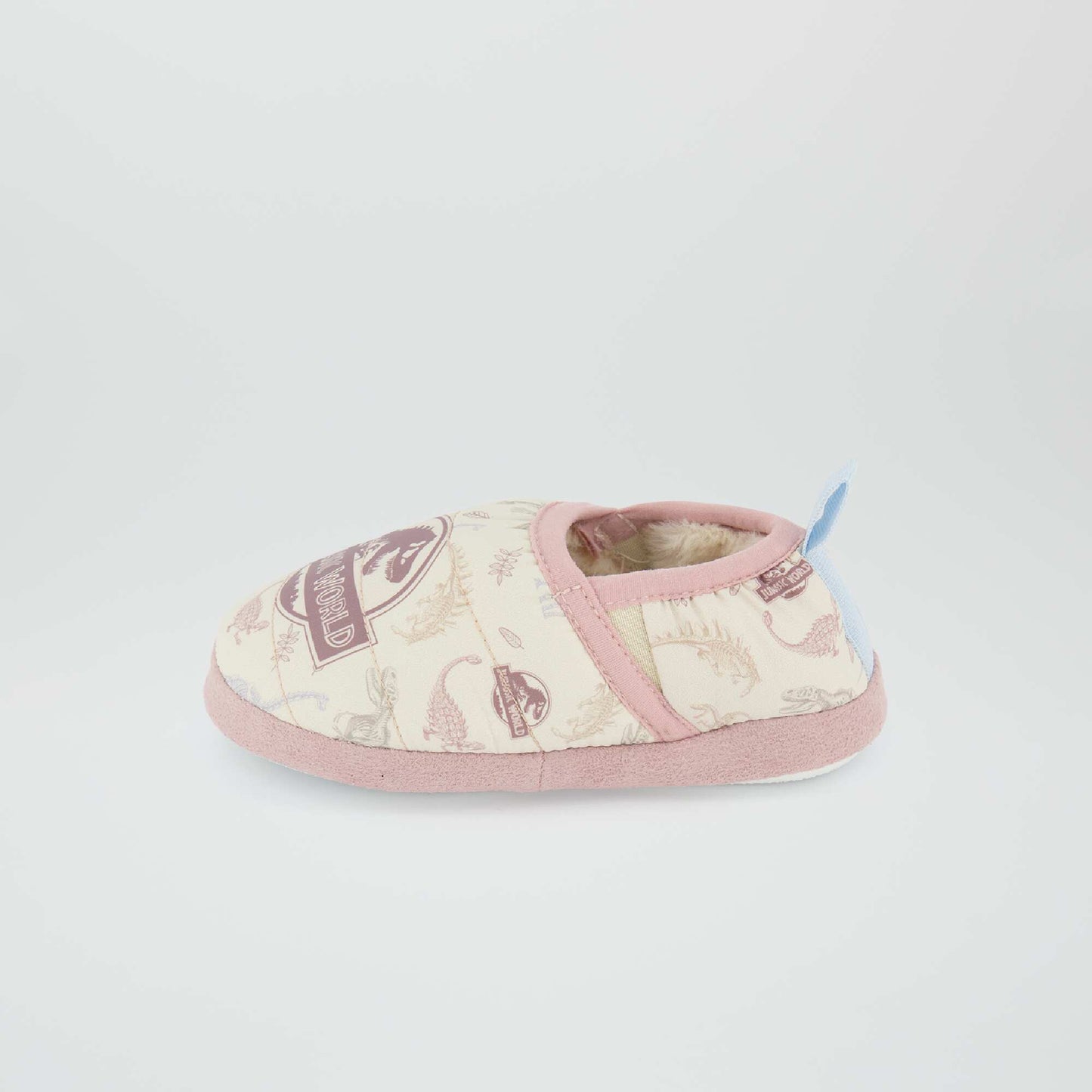 Soft Jurassic World slippers WHITE