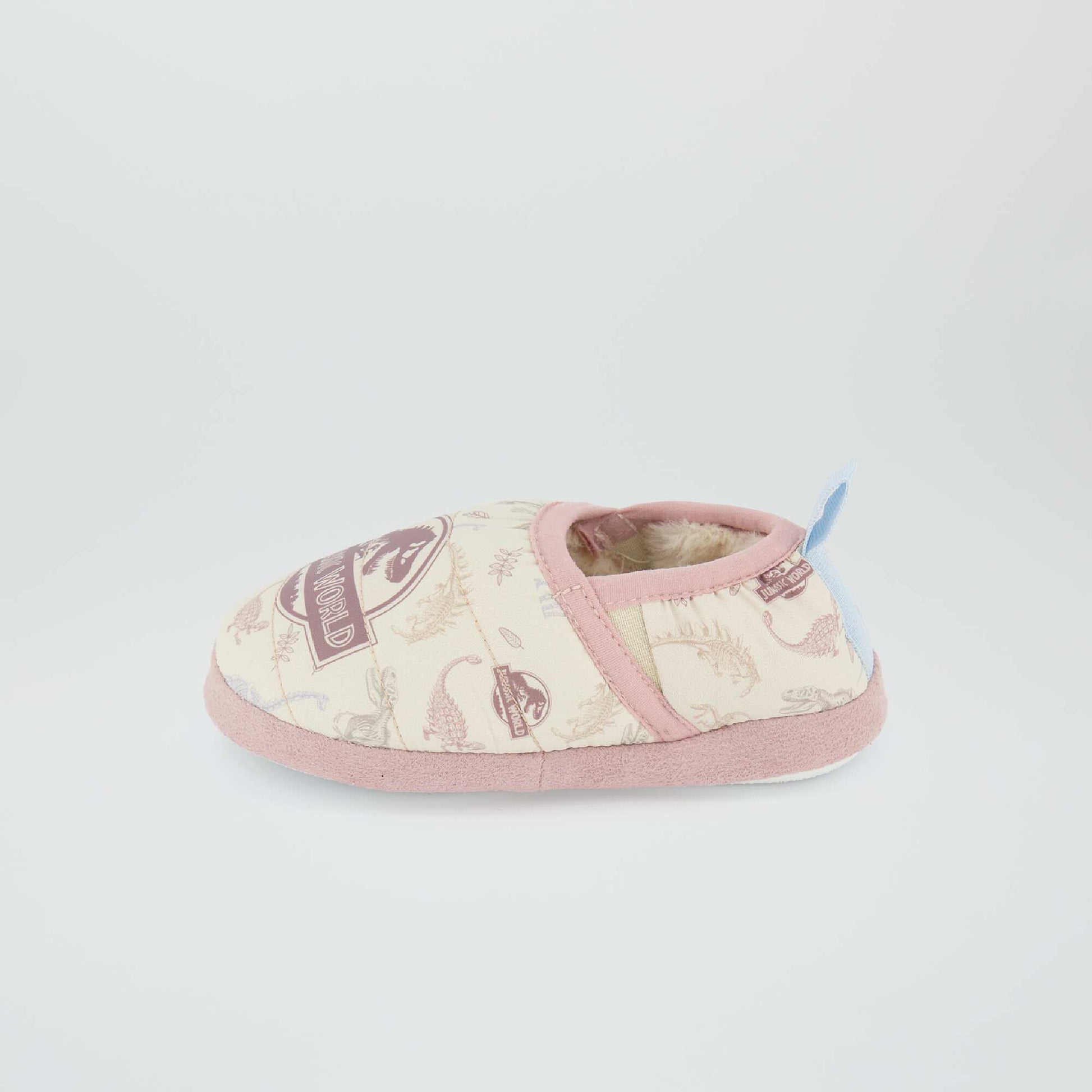 Soft Jurassic World slippers WHITE