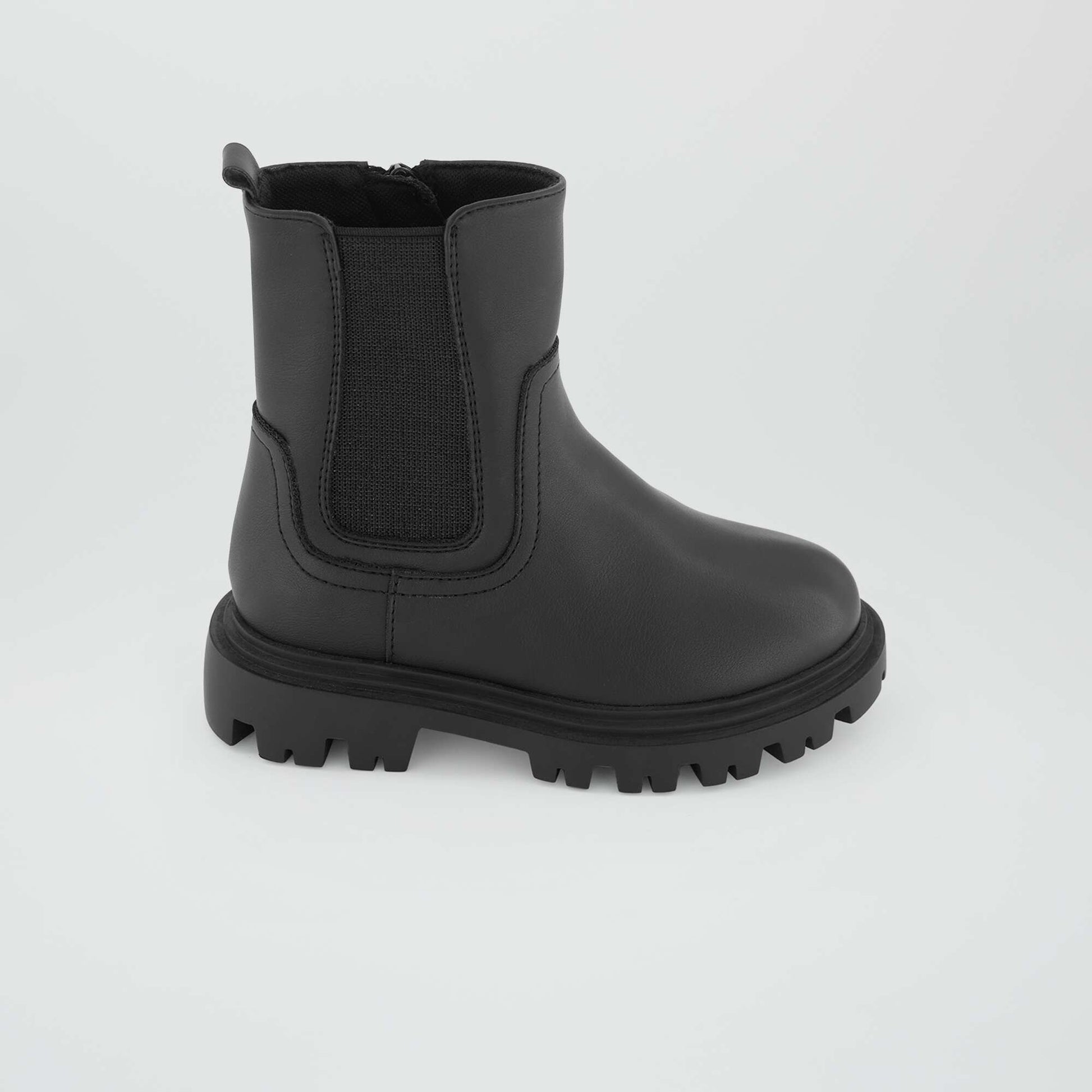 Chelsea-style boots BLACK