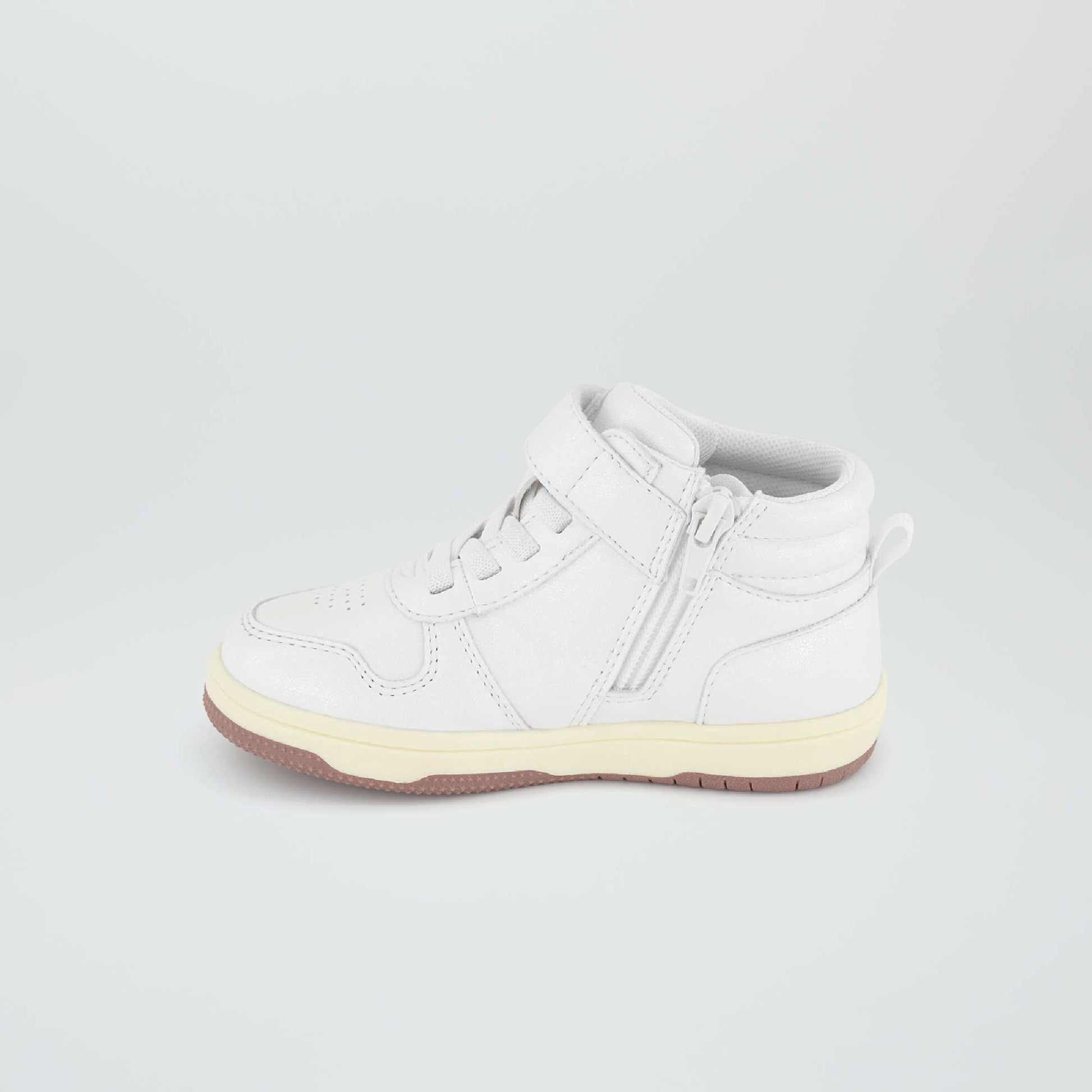 حذاء رياضي بثلاث ألوان عالية WHITE