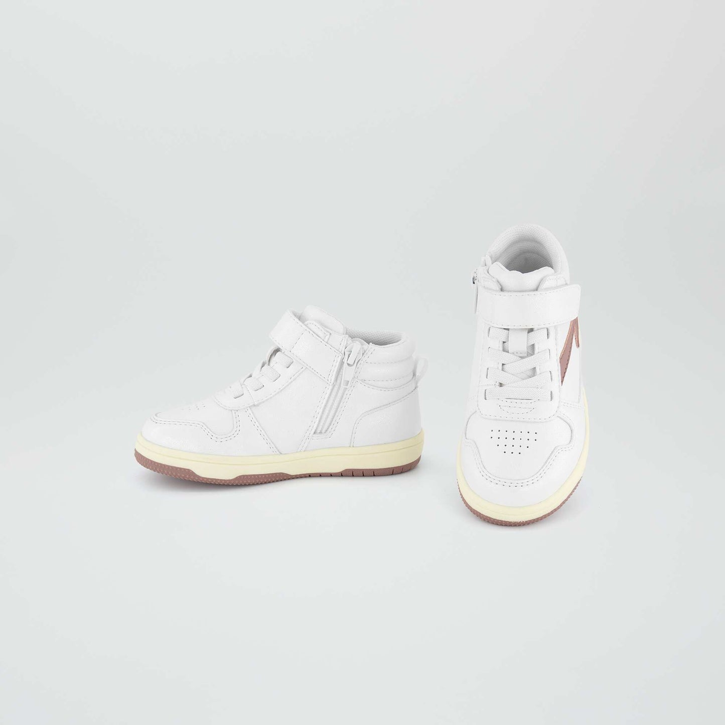 حذاء رياضي بثلاث ألوان عالية WHITE