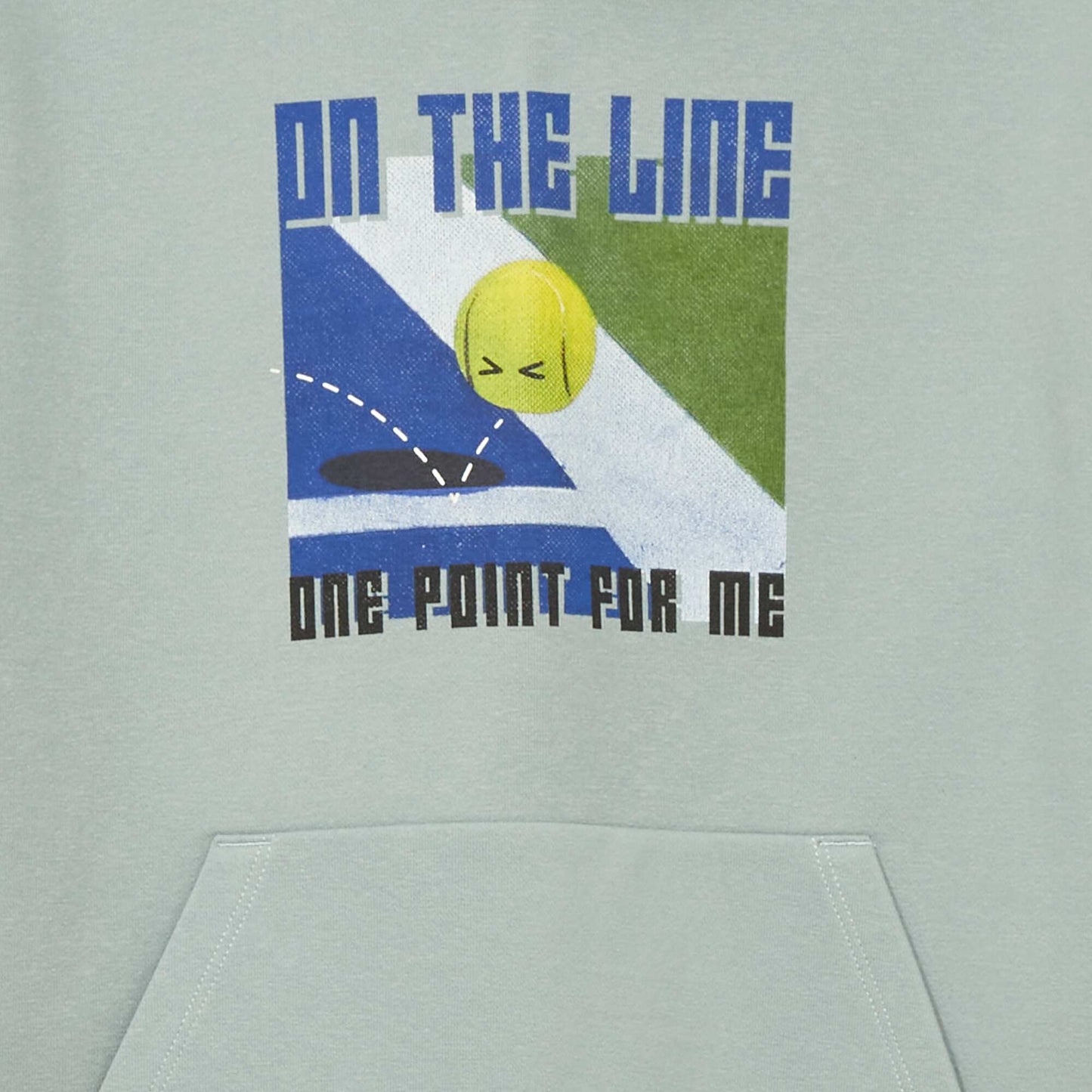 Sweatshirt fabric hoodie BLUE