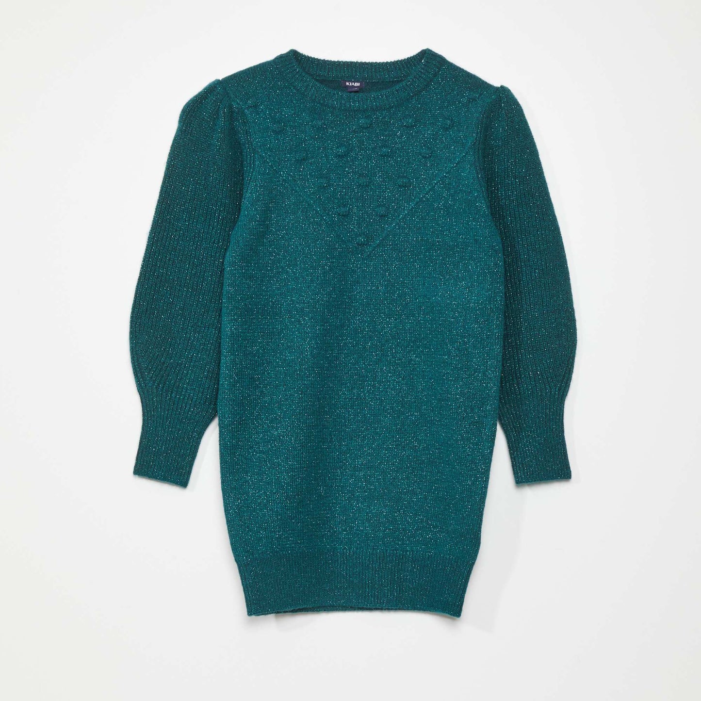 Shimmery knit jumper DEEP GREEN