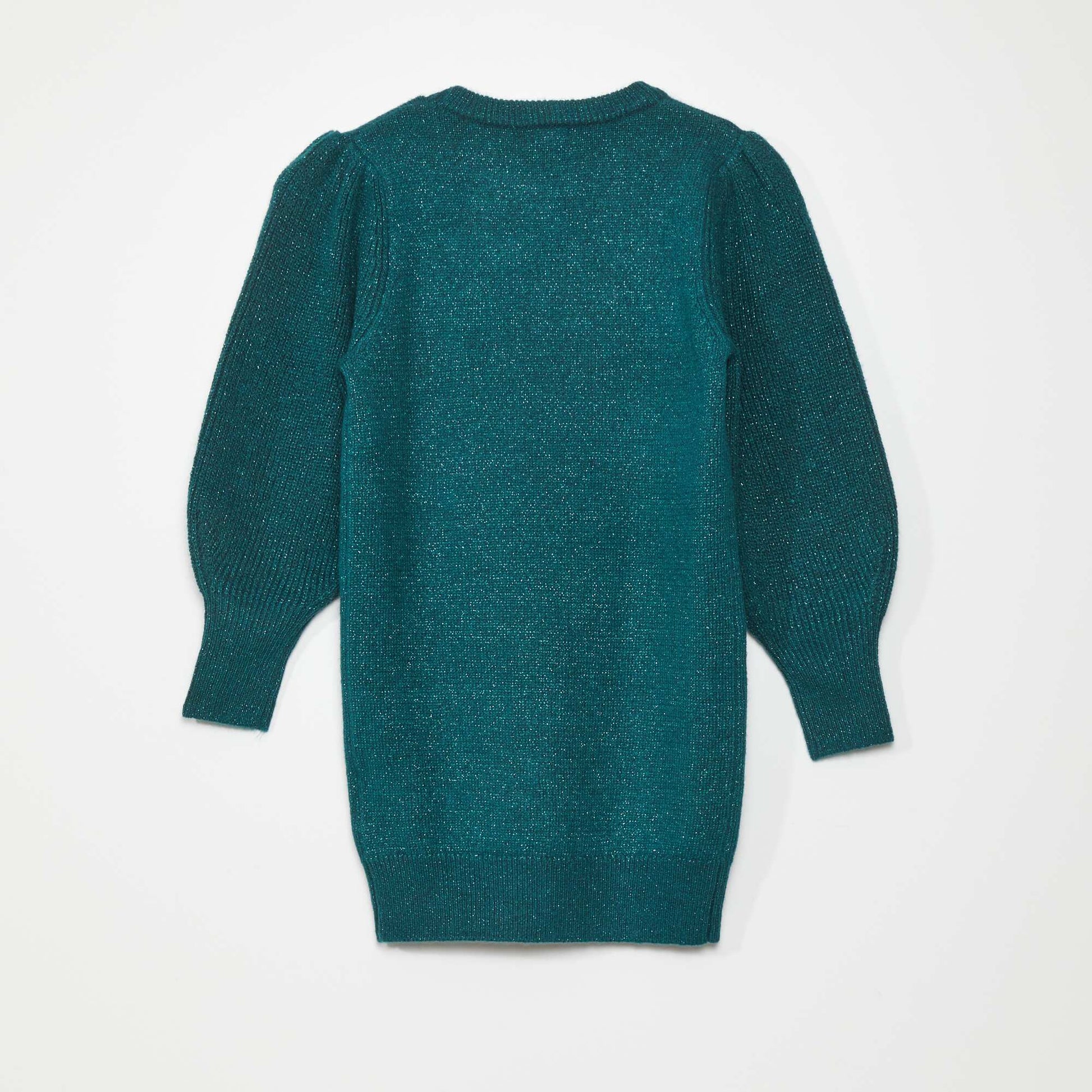 Shimmery knit jumper DEEP GREEN
