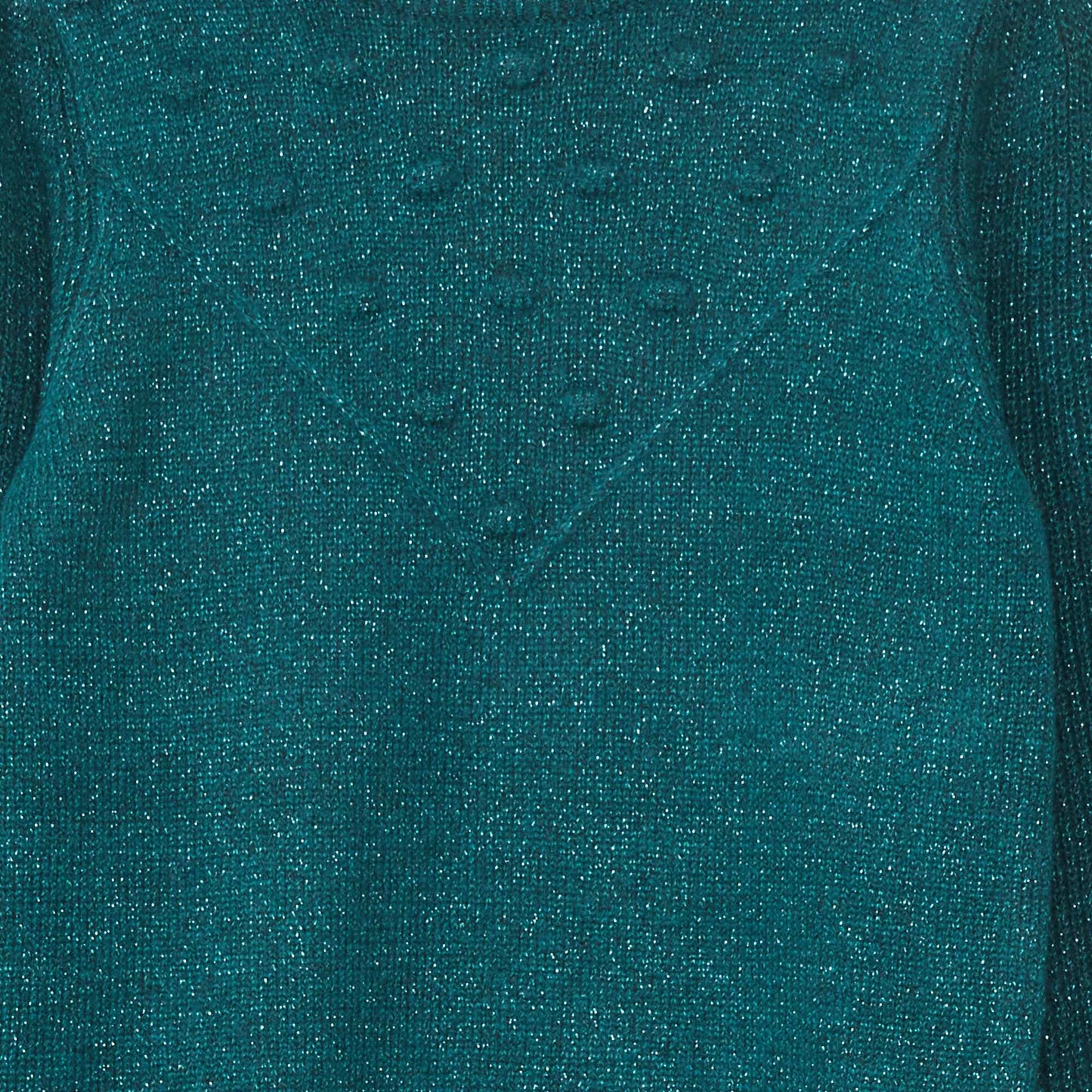 Shimmery knit jumper DEEP GREEN