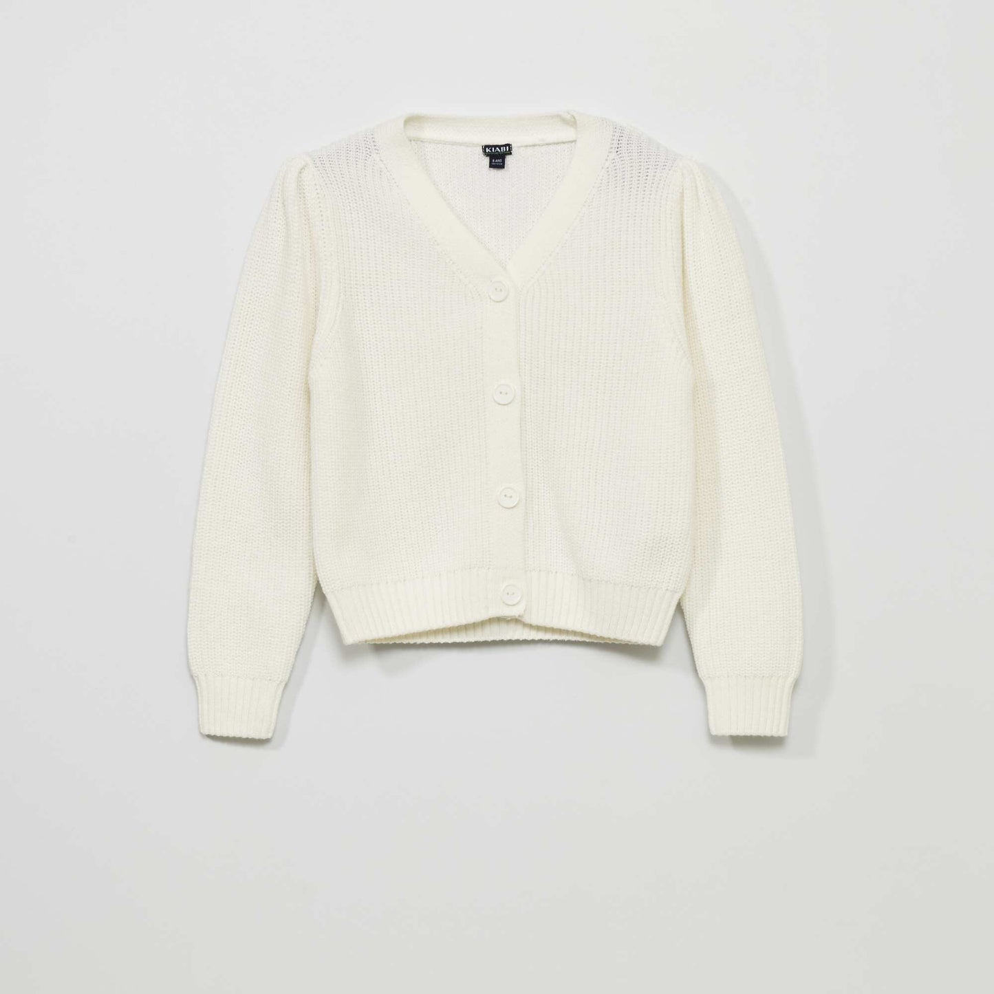 Knitted cardigan WHITE