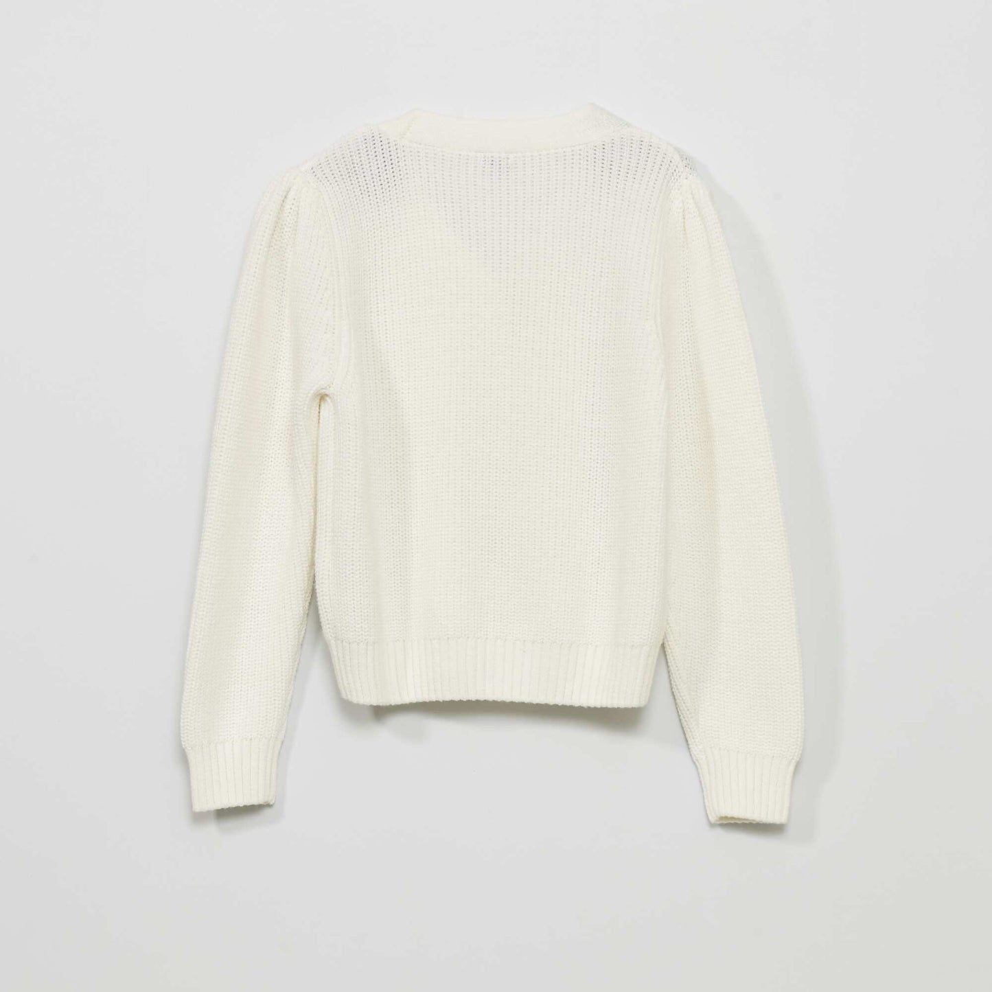 Knitted cardigan WHITE
