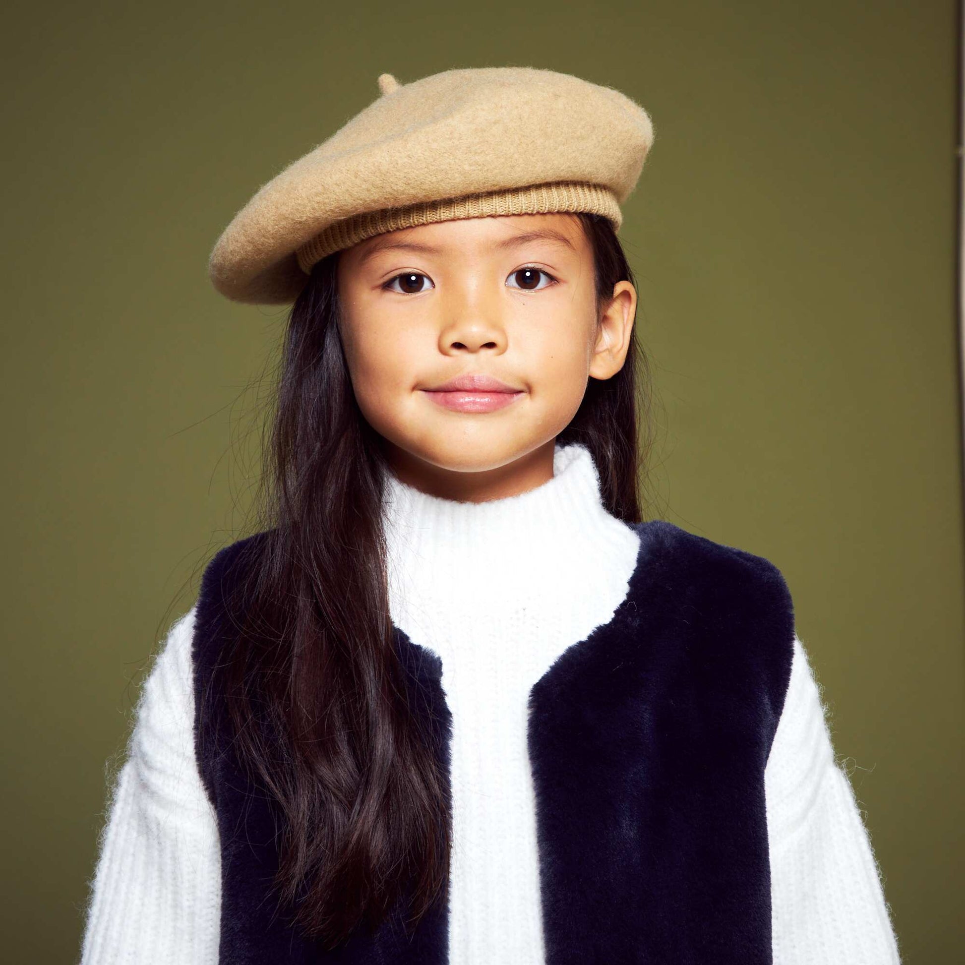 Wool beret BEIGE