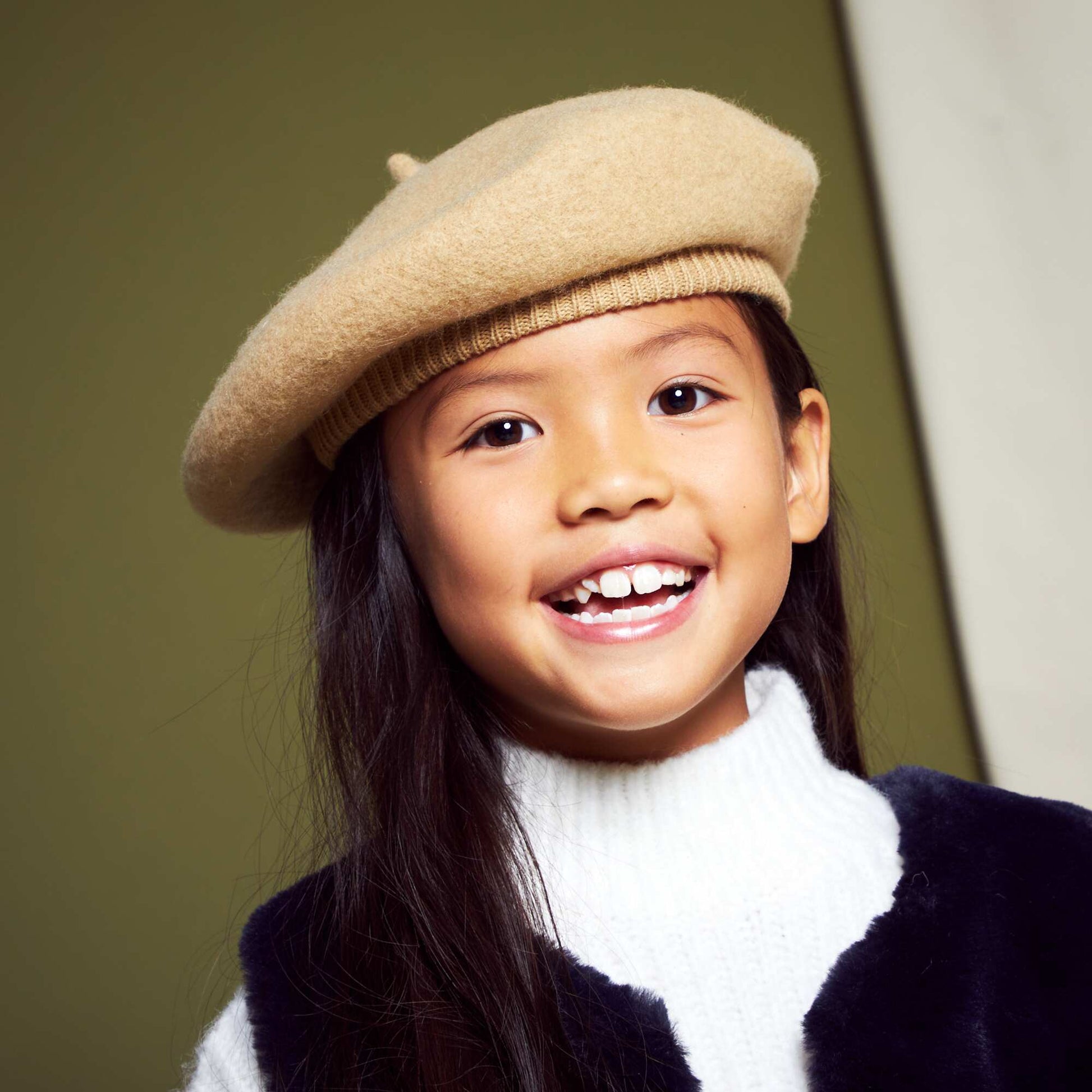 Wool beret BEIGE