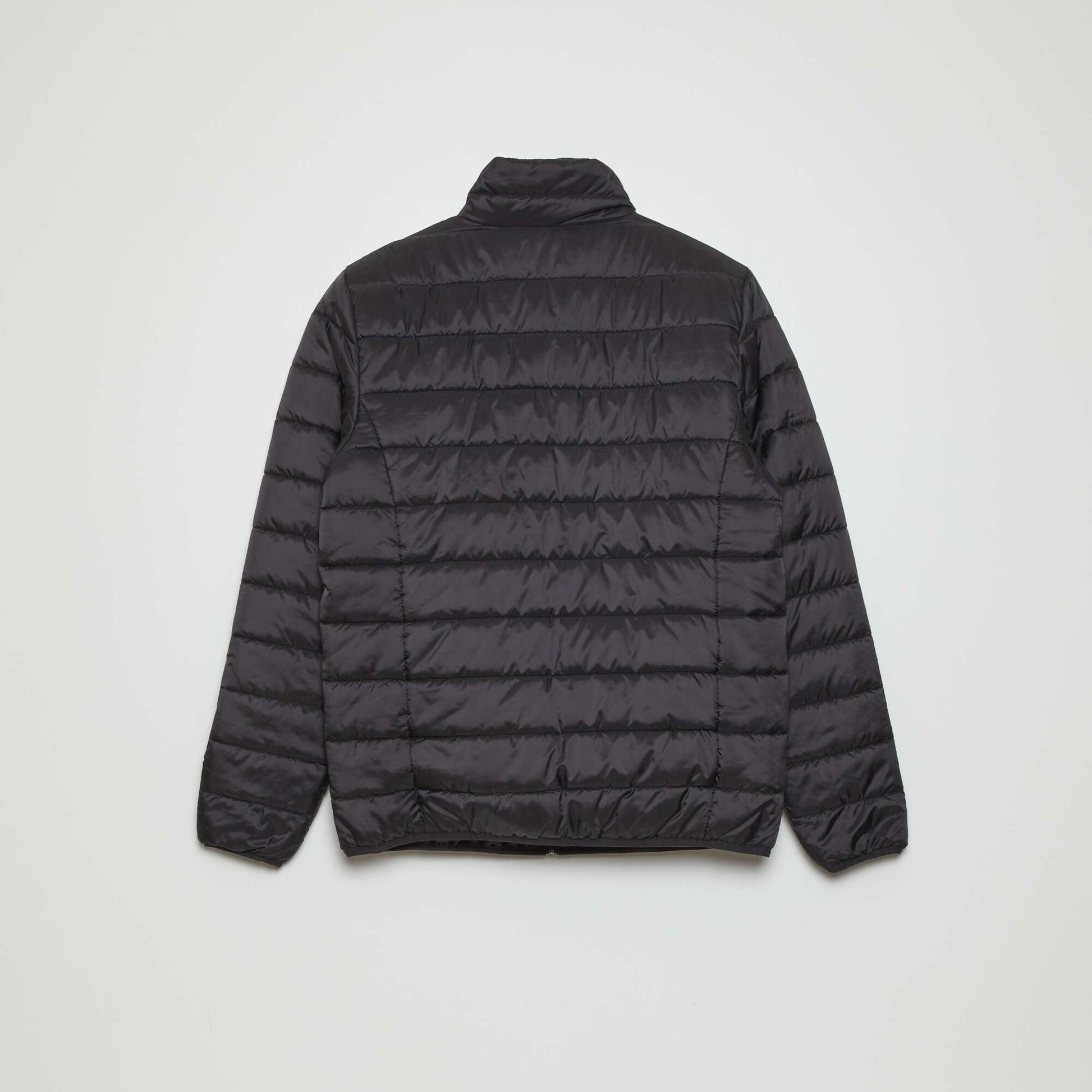 Padded jacket made from recycled bottles BLACK
