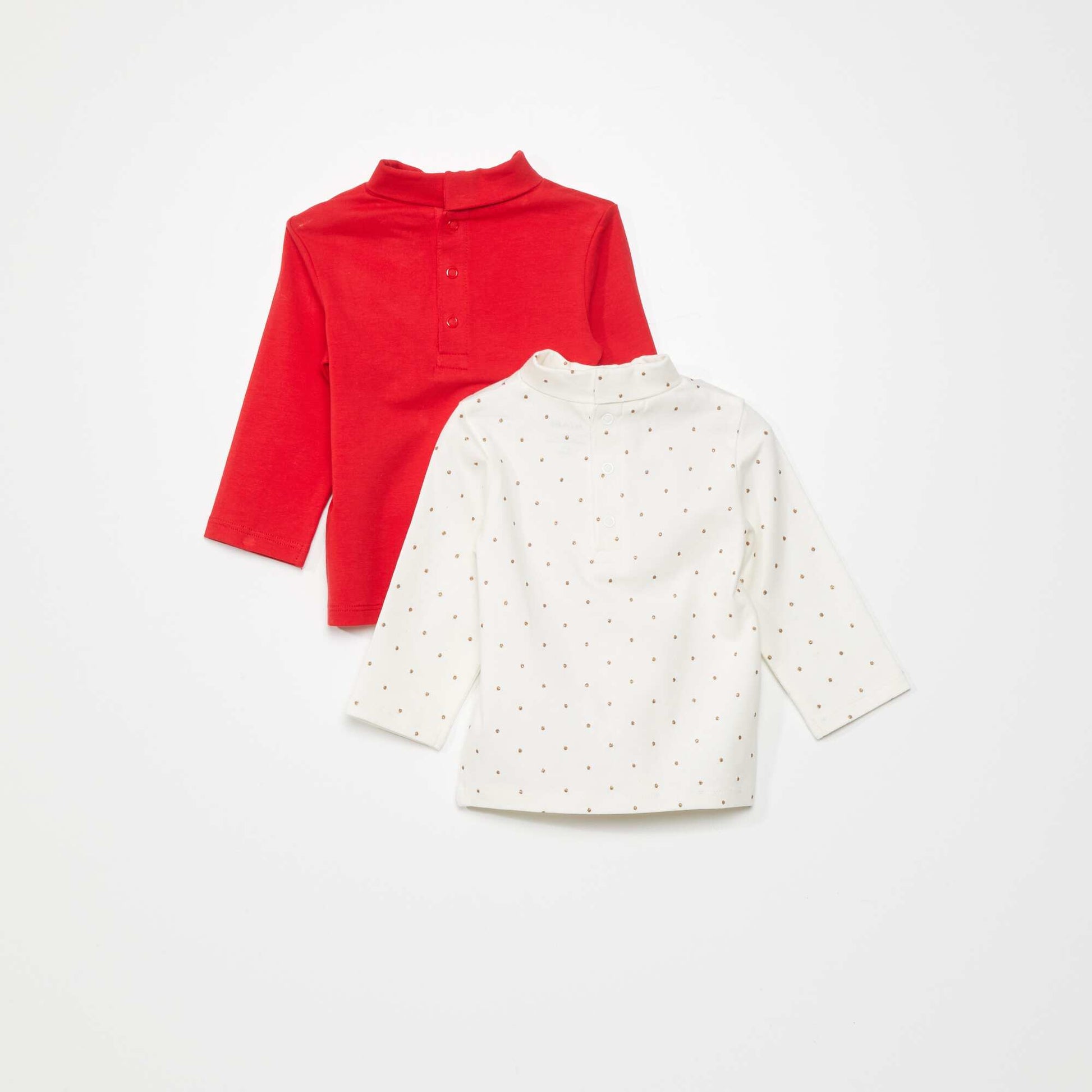 Pack of 2 undersweaters SNOW POLKA DOTS