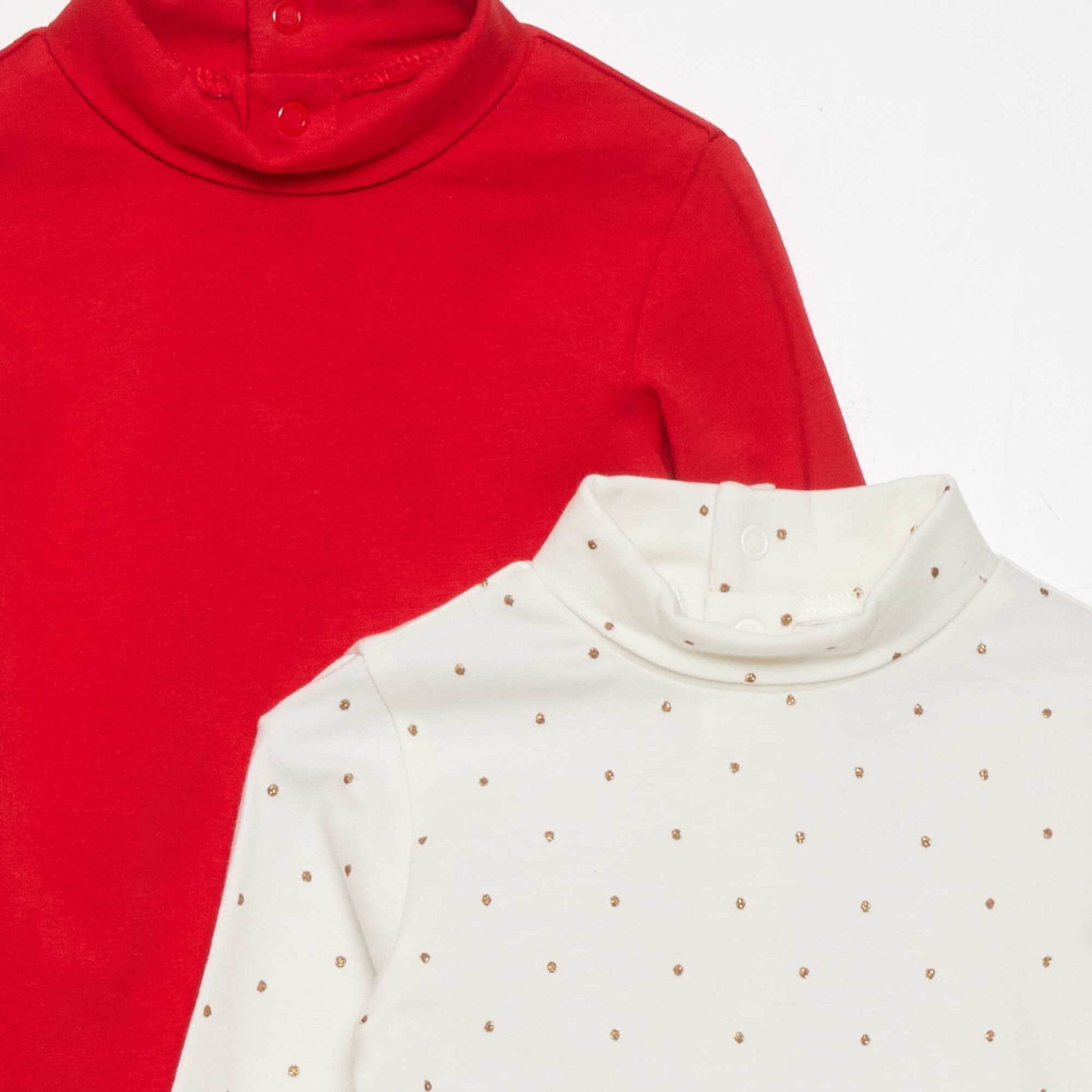 Pack of 2 undersweaters SNOW POLKA DOTS