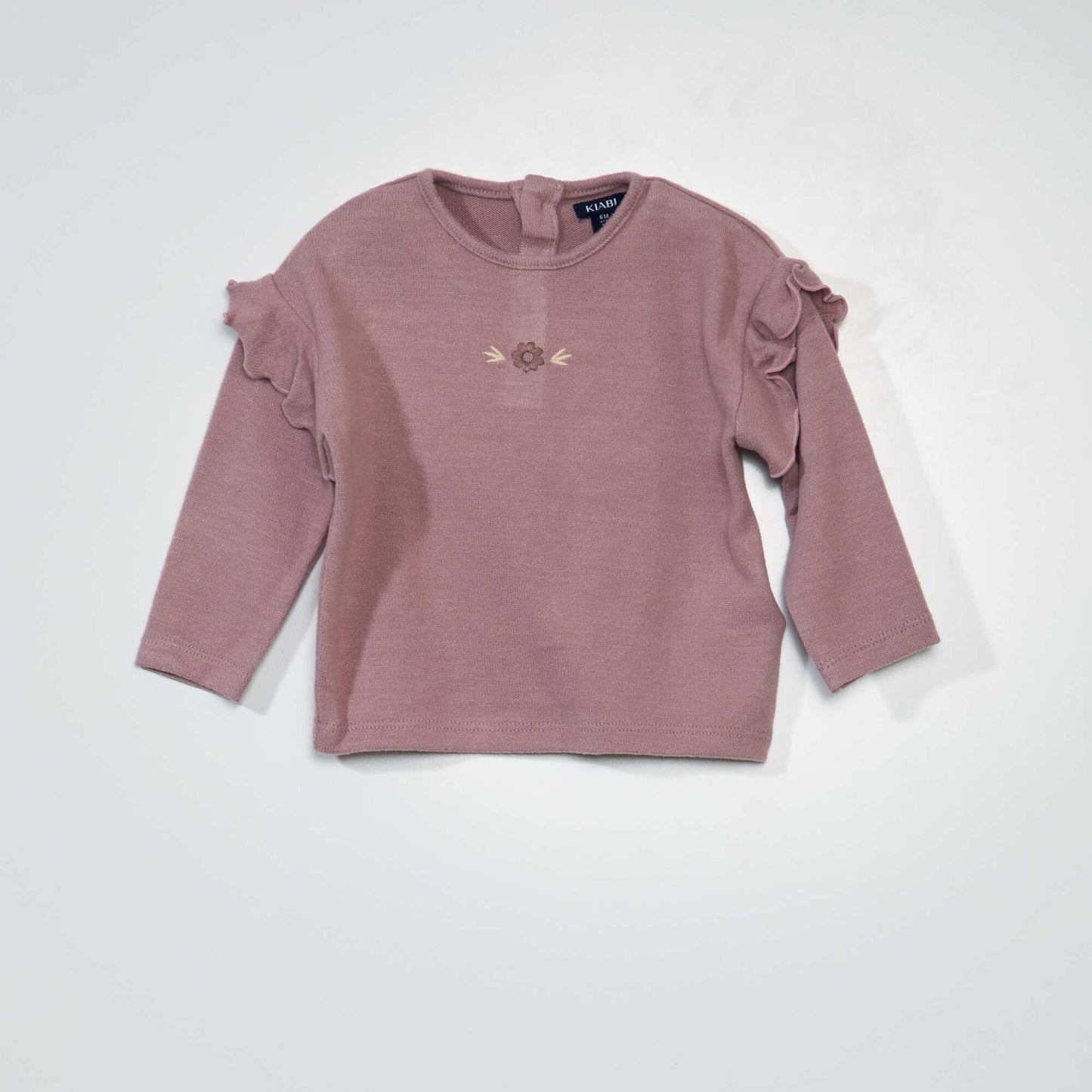 Soft knit leggings and sweater - 2-piece set PINK EMBROIDERY