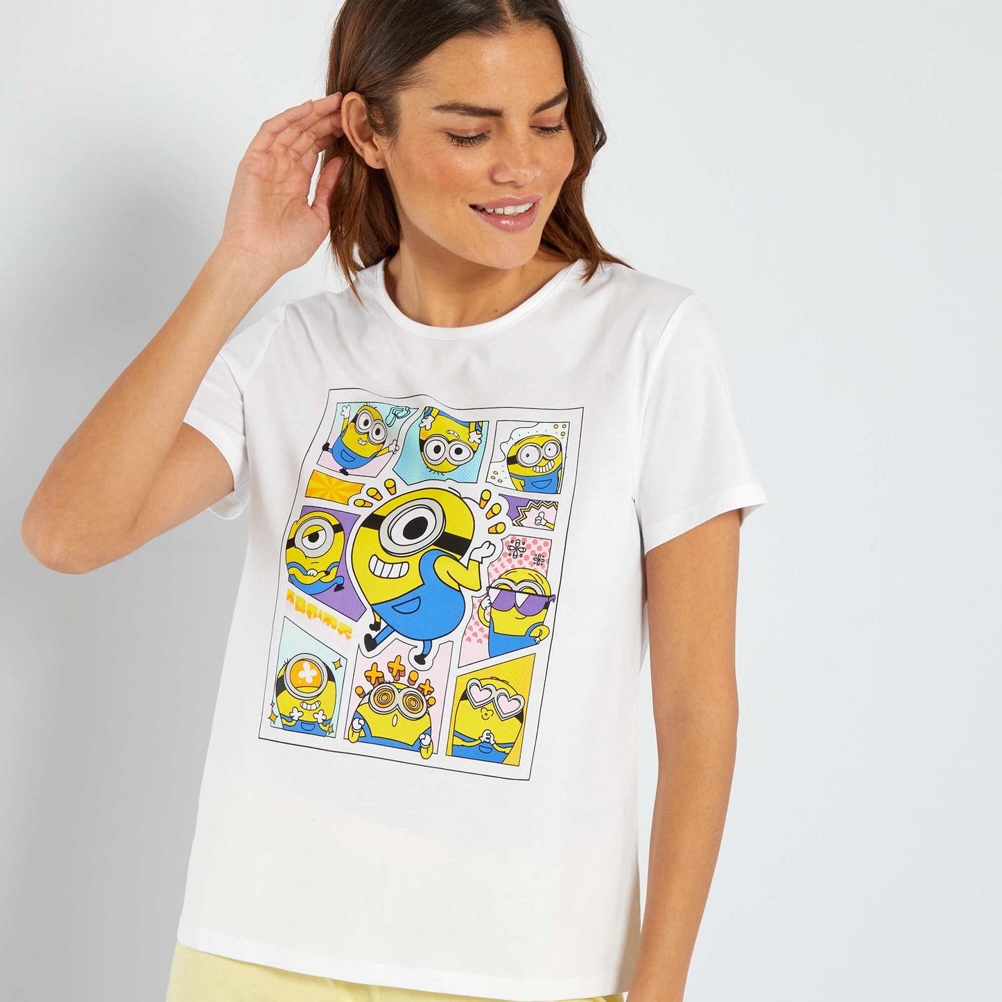 Minions short pyjamas - 2-piece set WHITE