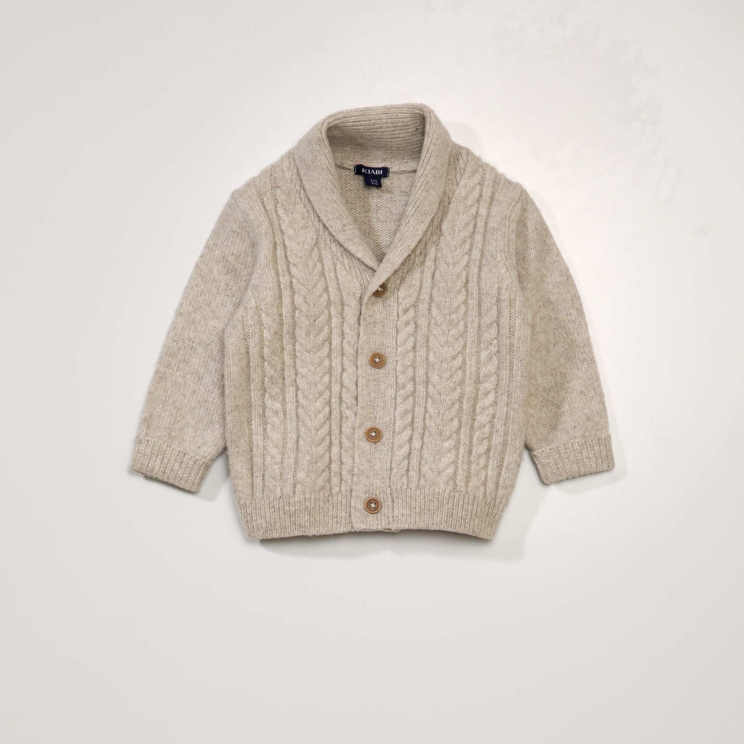كارديغان مزخرف من التريكو BEIGE