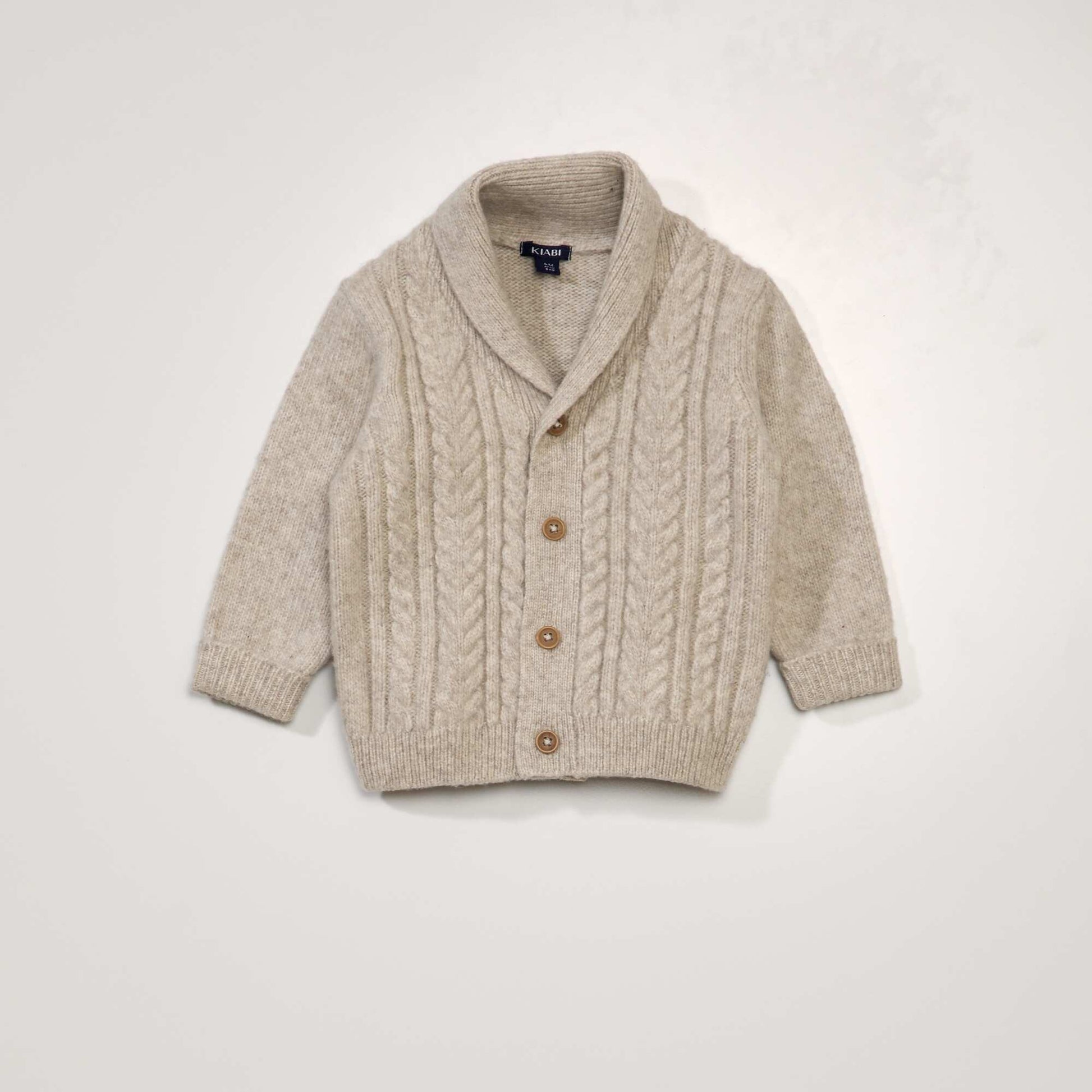 كارديغان مزخرف من التريكو BEIGE
