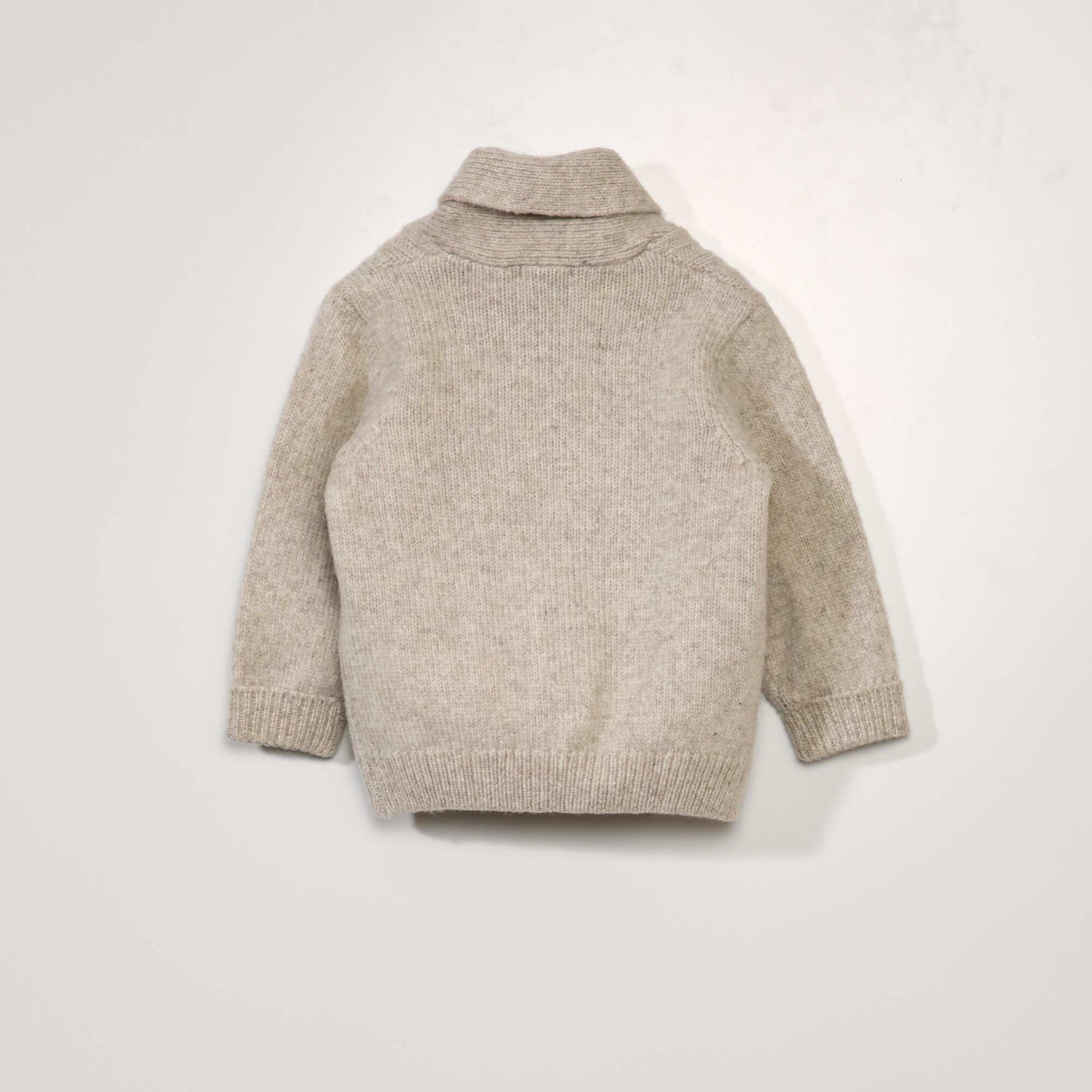 كارديغان مزخرف من التريكو BEIGE