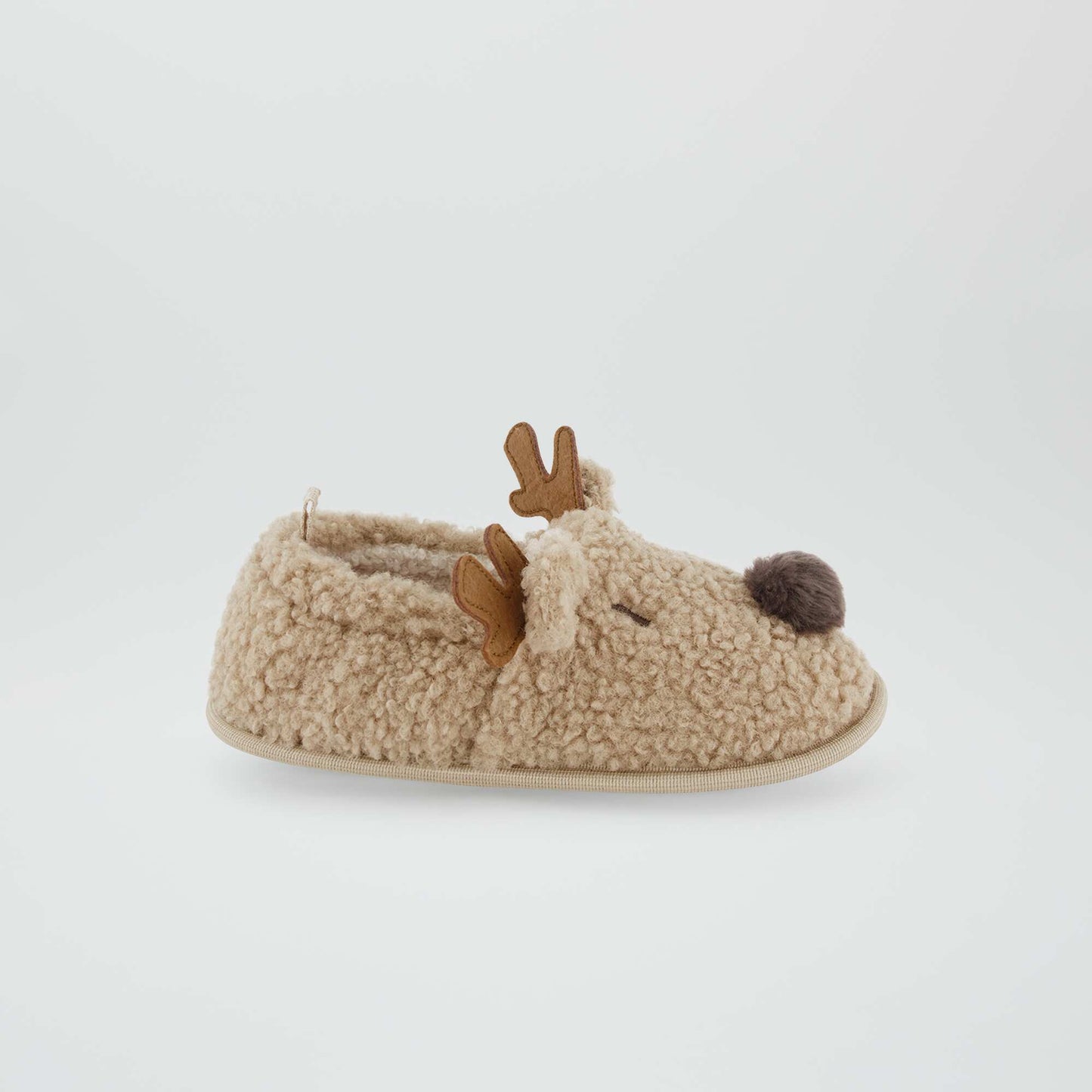 Embellished Christmas slippers ANGO BEIGE