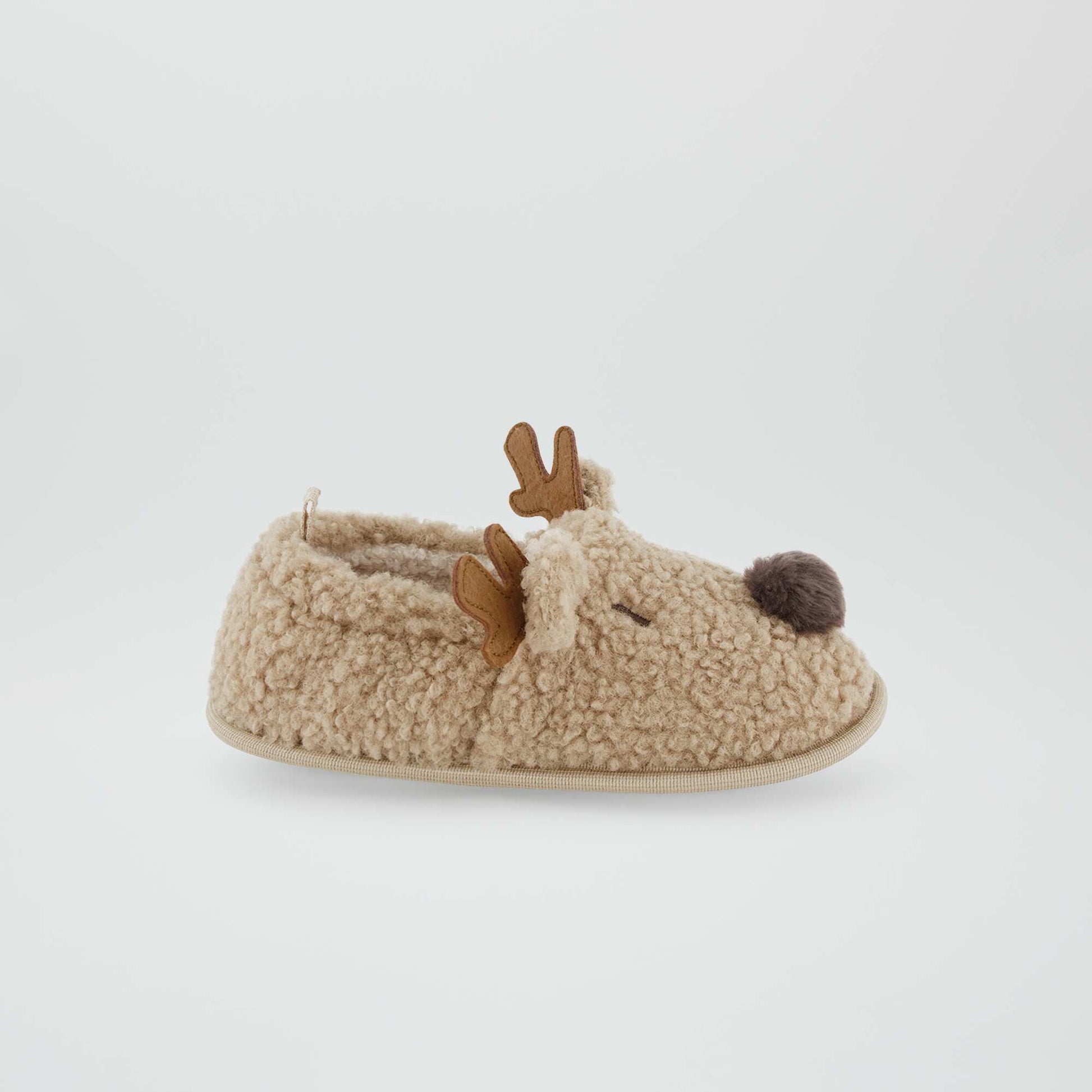 Embellished Christmas slippers ANGO BEIGE