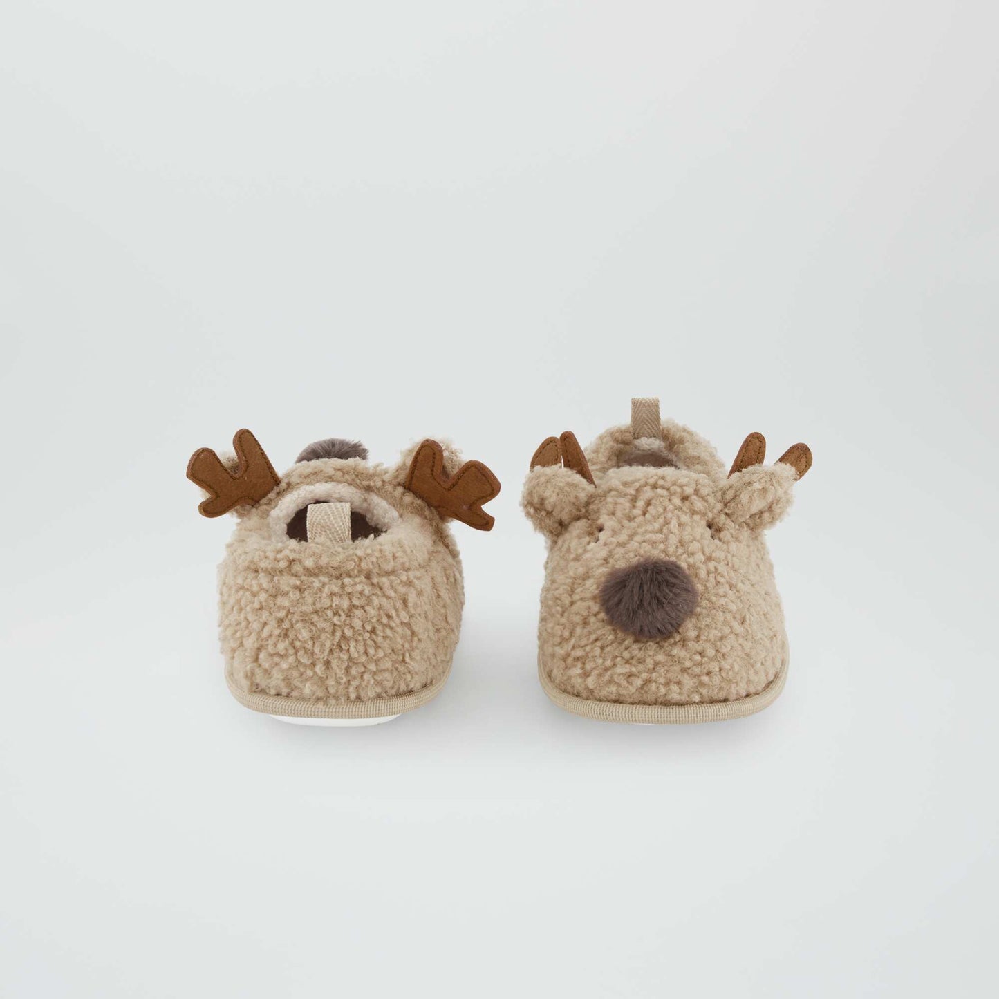 Embellished Christmas slippers ANGO BEIGE