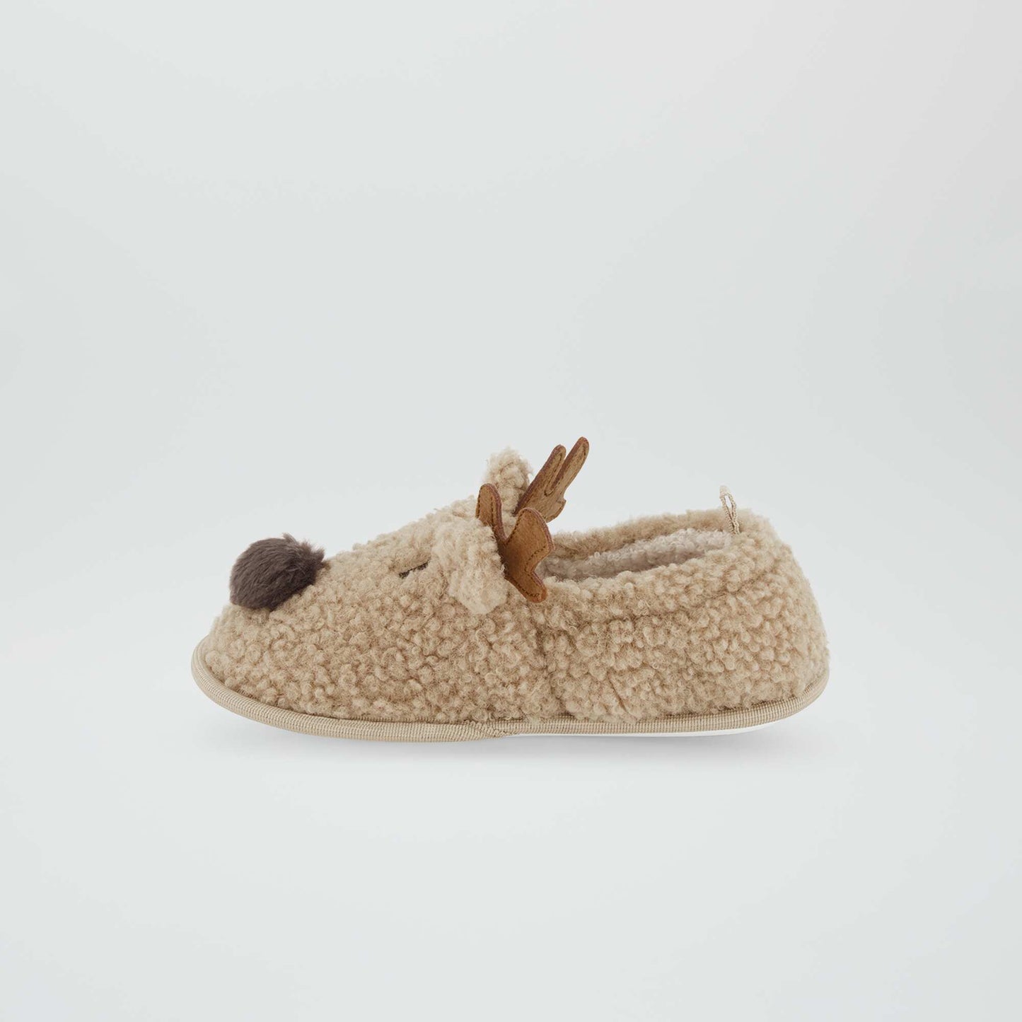 Embellished Christmas slippers ANGO BEIGE
