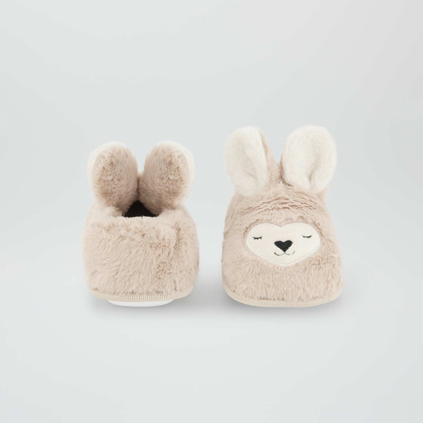 Soft rabbit slippers ANGO BEIGE