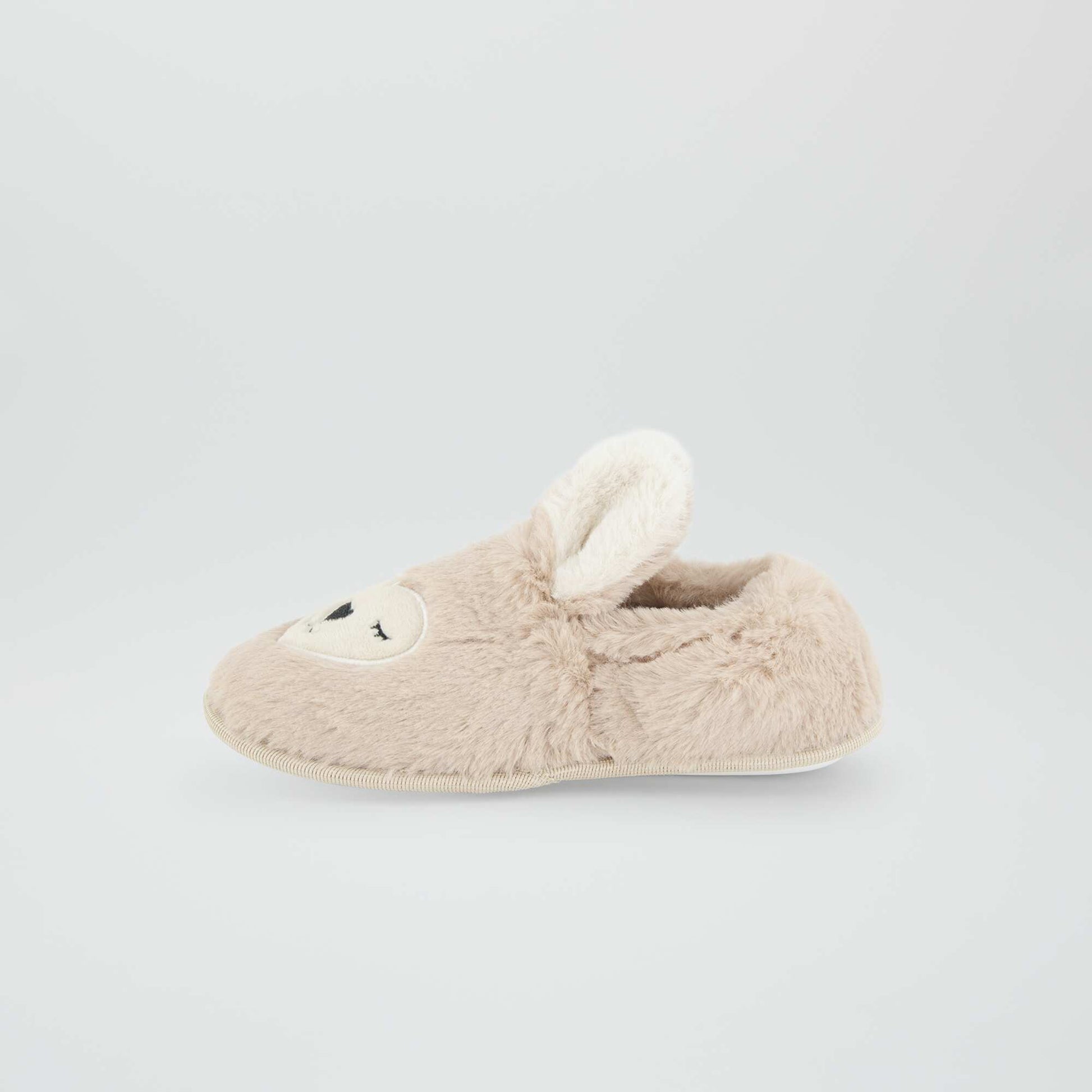 Soft rabbit slippers ANGO BEIGE