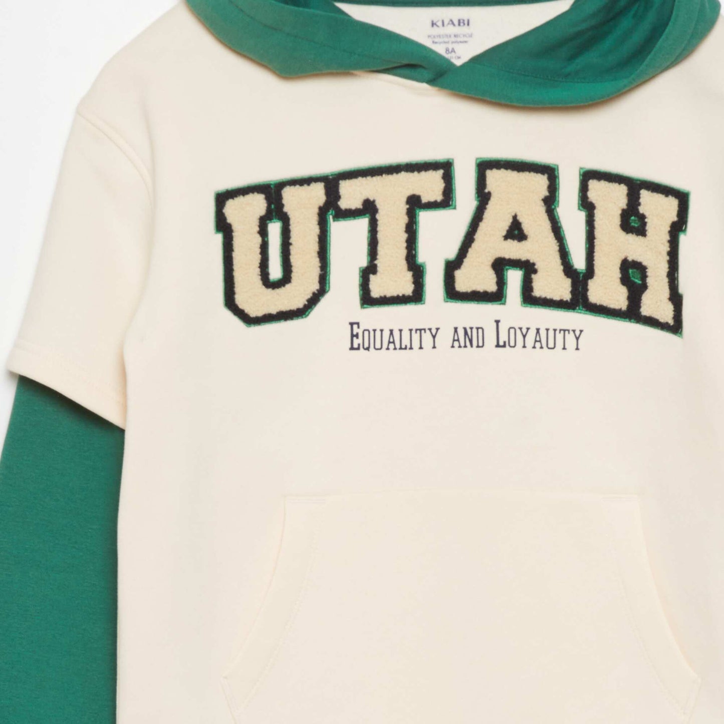 Double-sleeve hoodie BEIGE