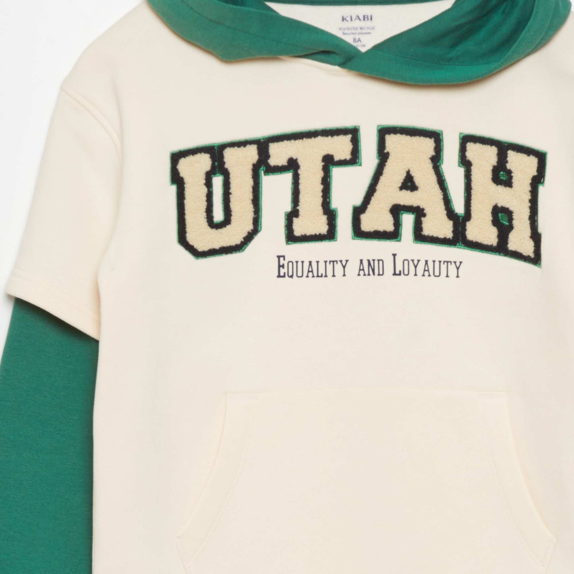 Double-sleeve hoodie BEIGE