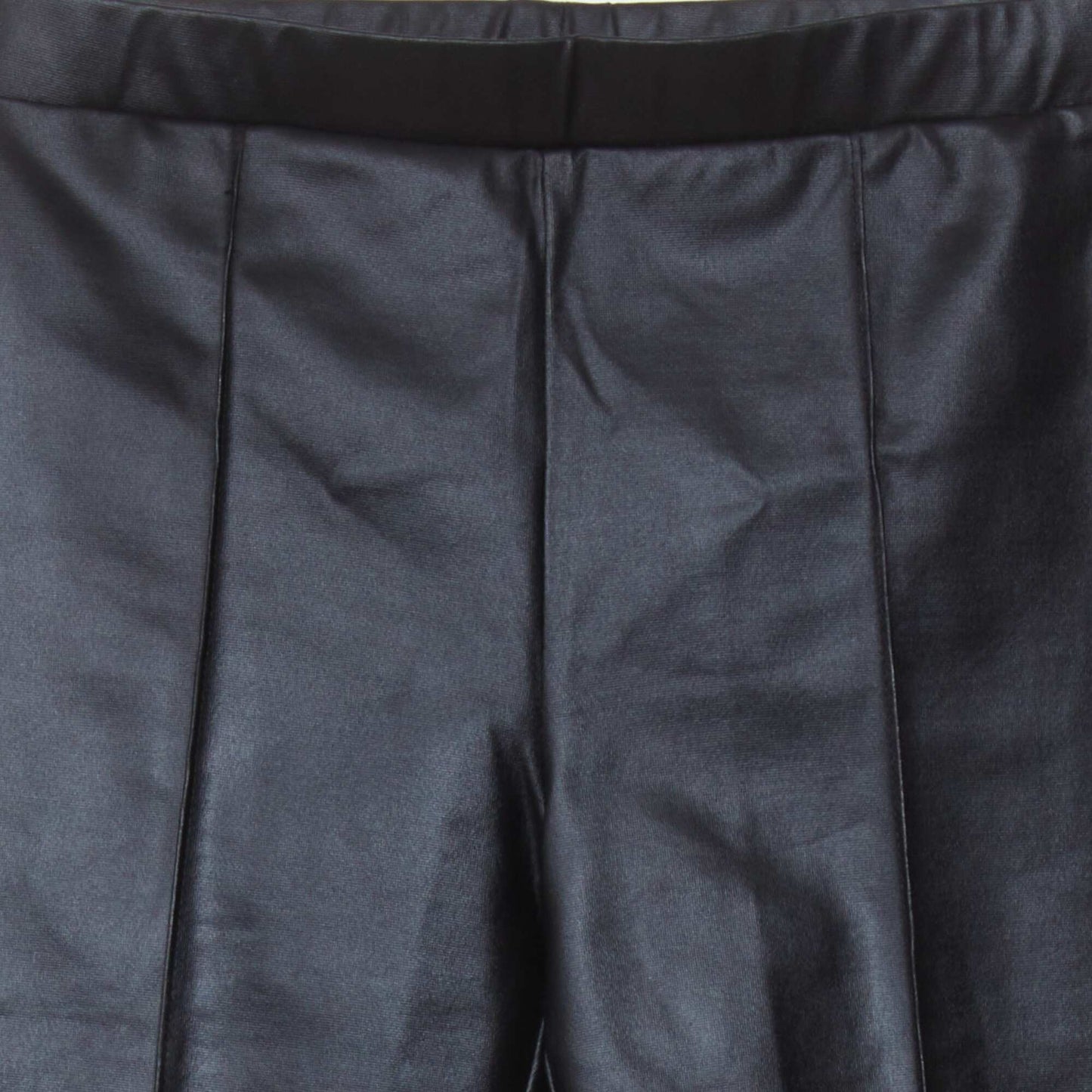 Long shiny leggings BLACK