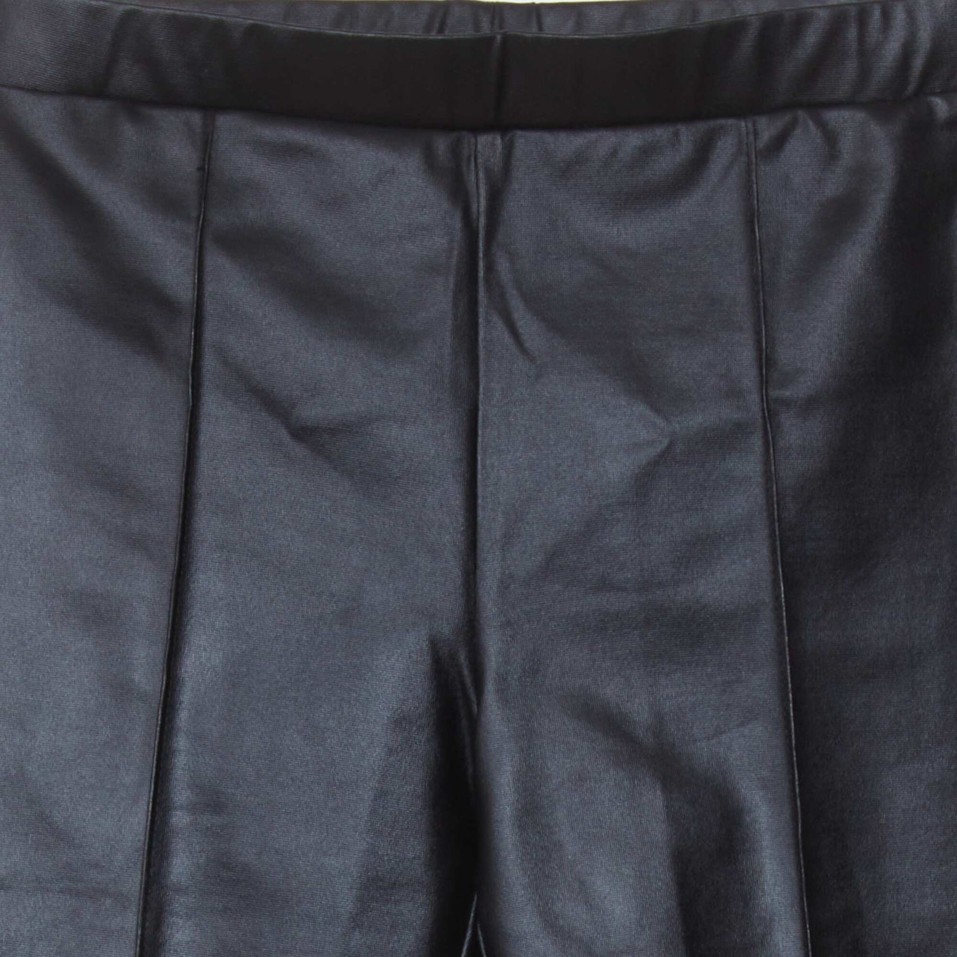 Long shiny leggings BLACK