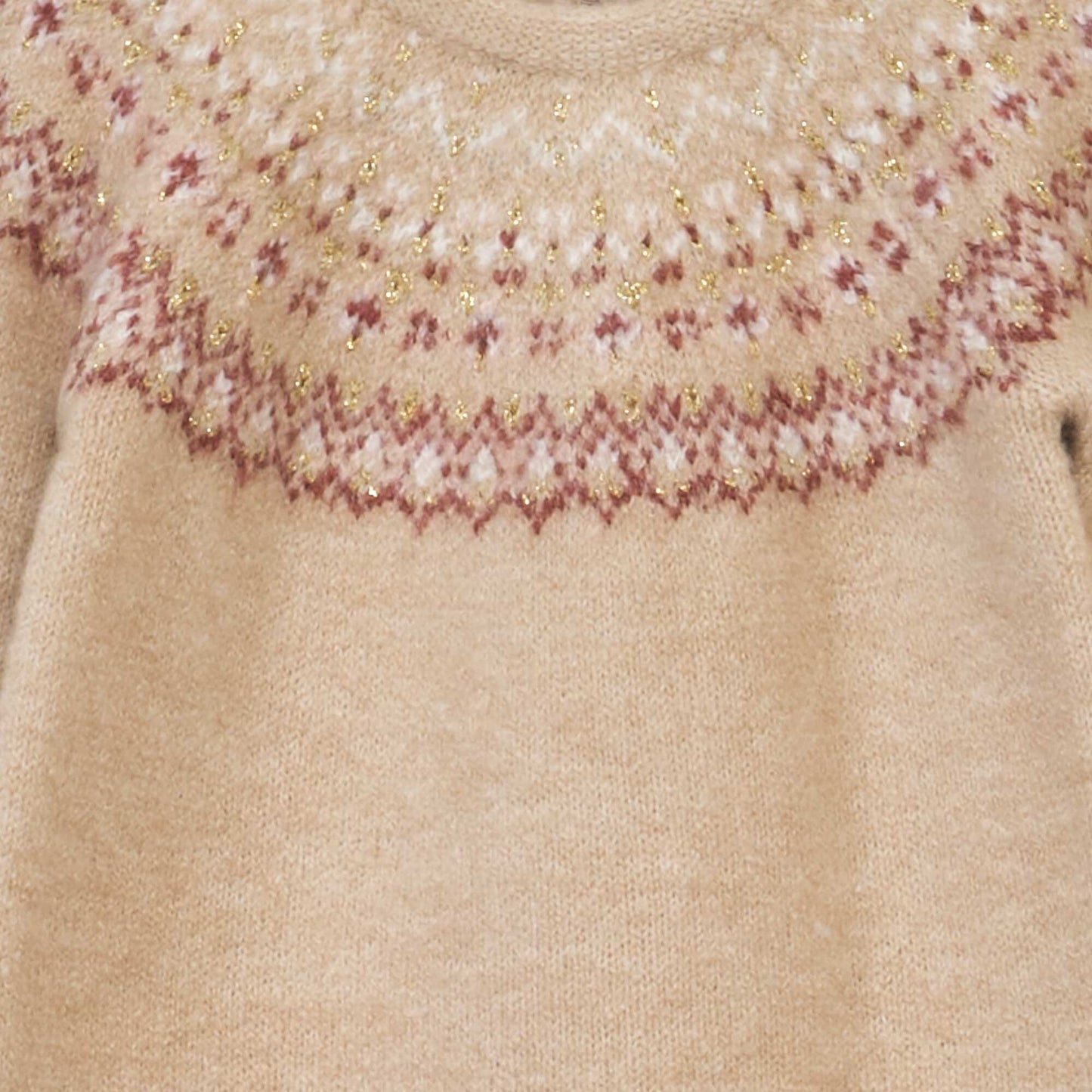 طقم فستان وجوارب جاكار BEIGE JACK
