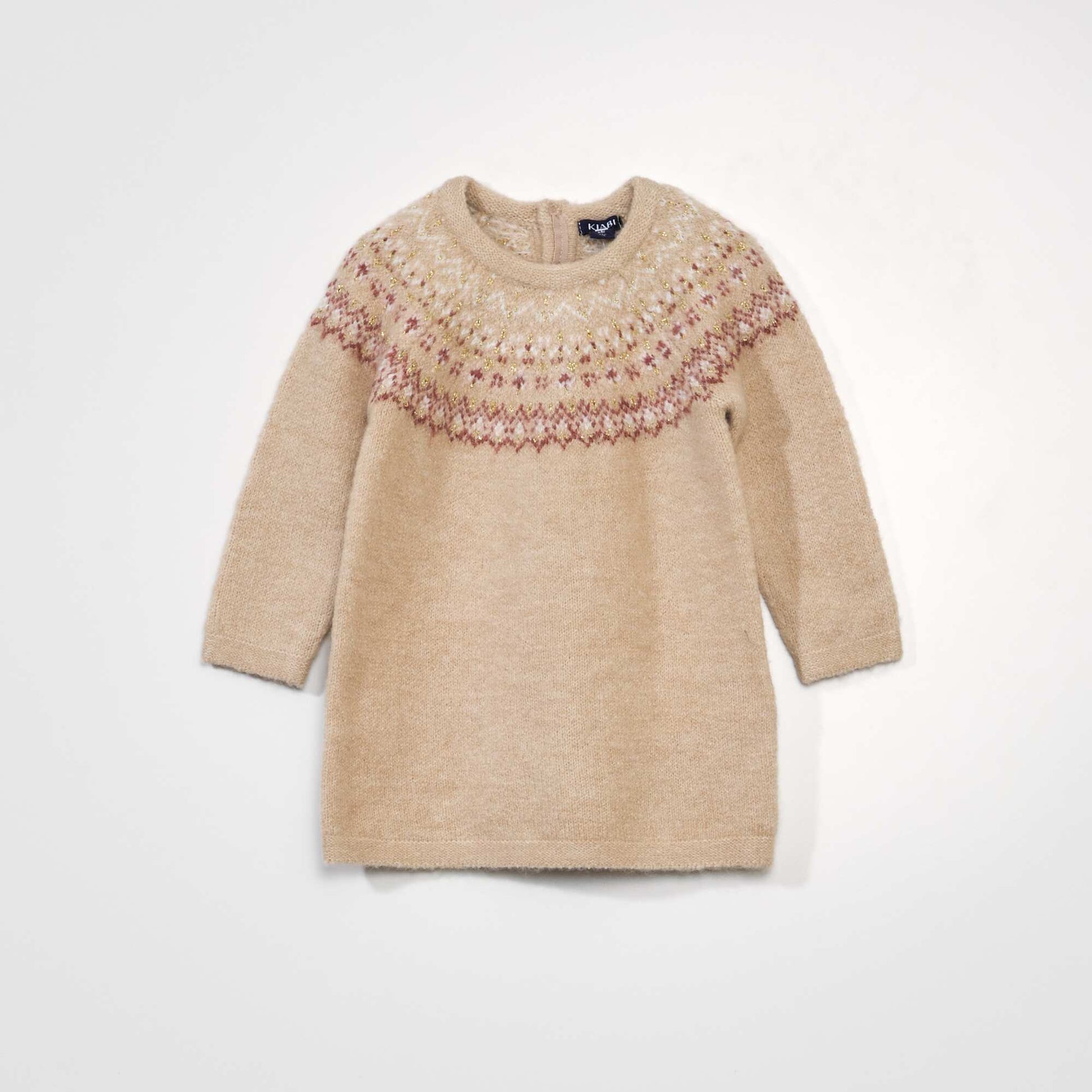 طقم فستان وجوارب جاكار BEIGE JACK
