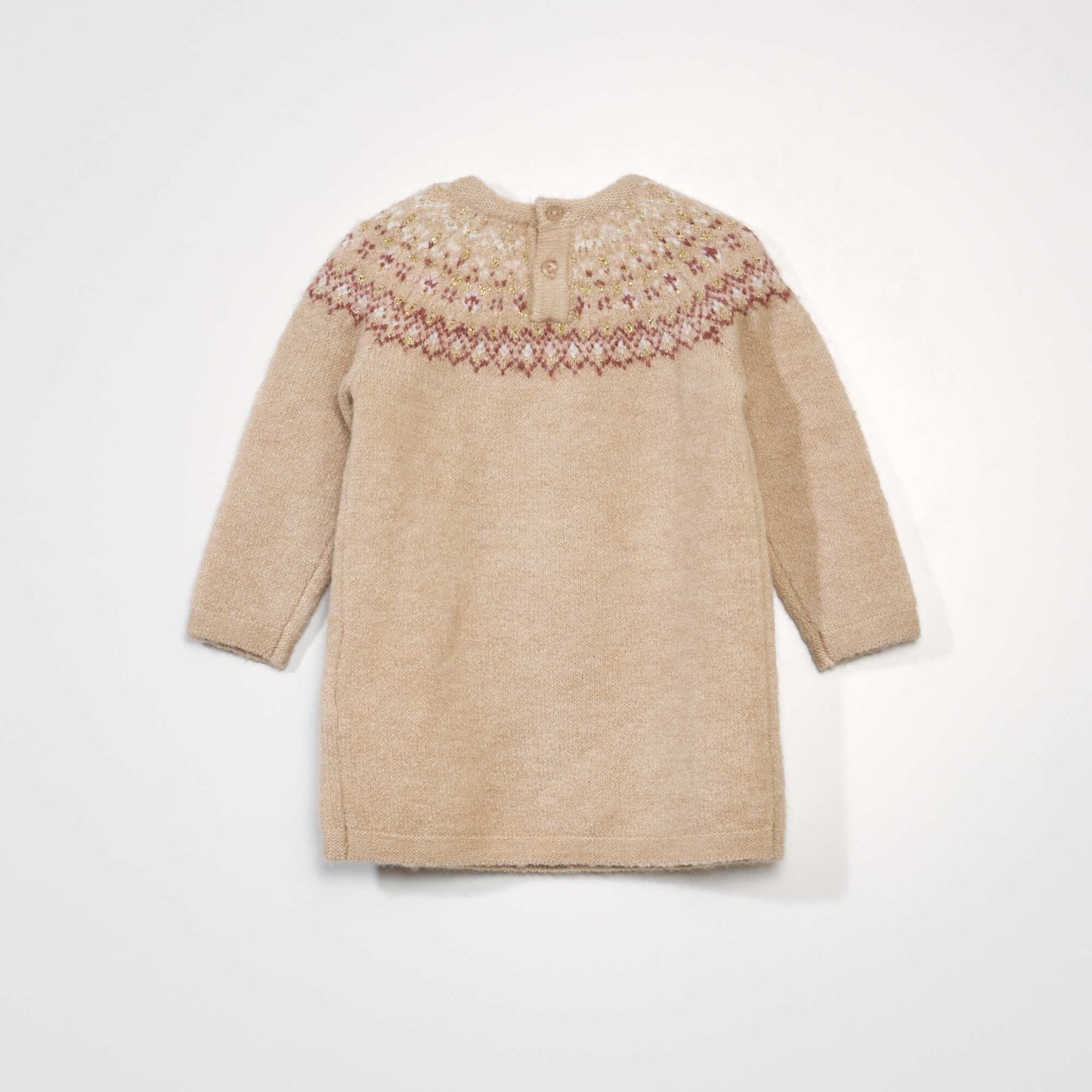 طقم فستان وجوارب جاكار BEIGE JACK