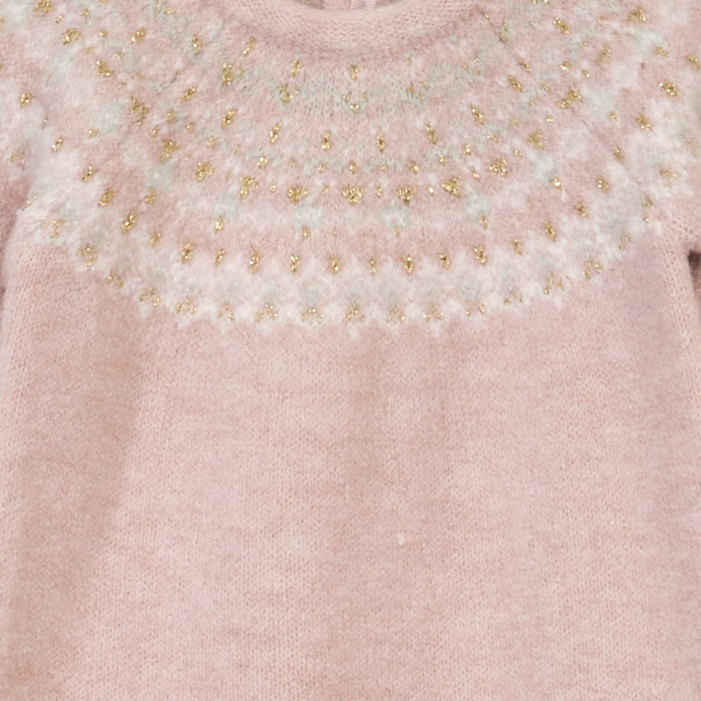 Jacquard dress and tights set PINK JACK