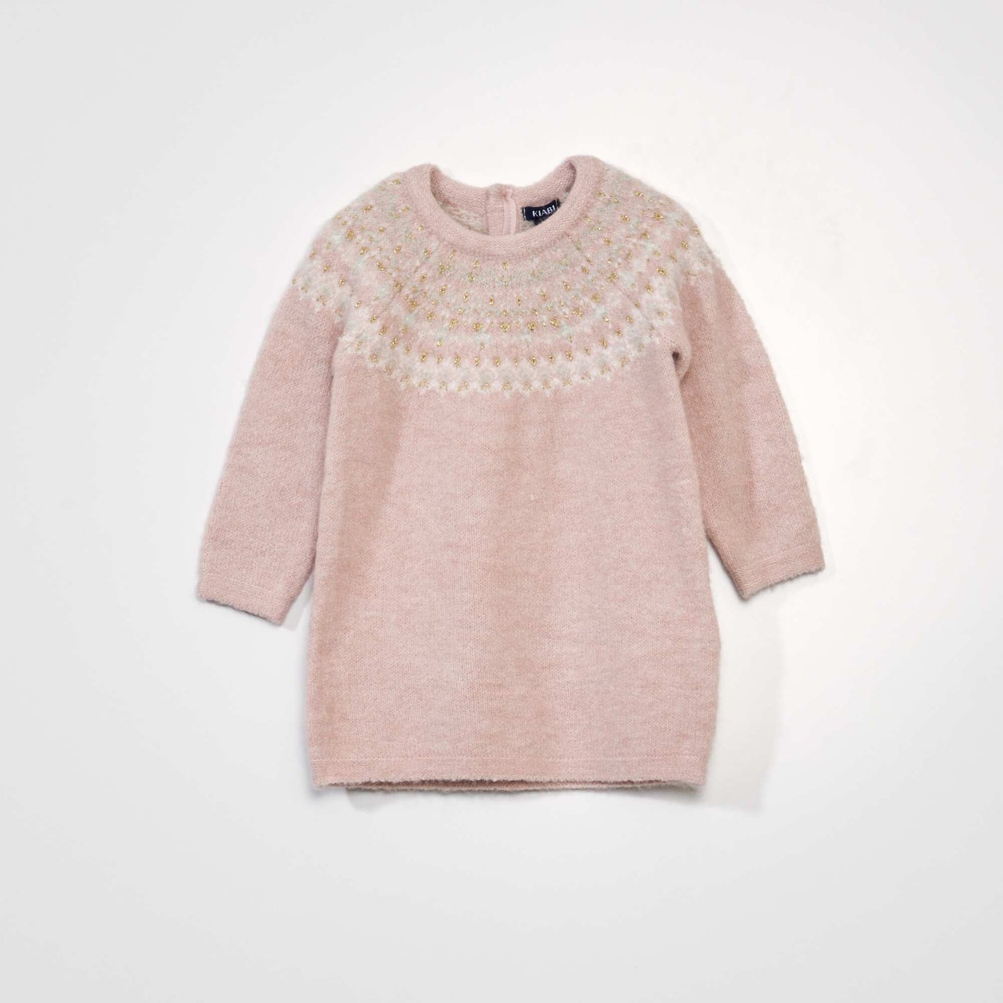 Jacquard dress and tights set PINK JACK