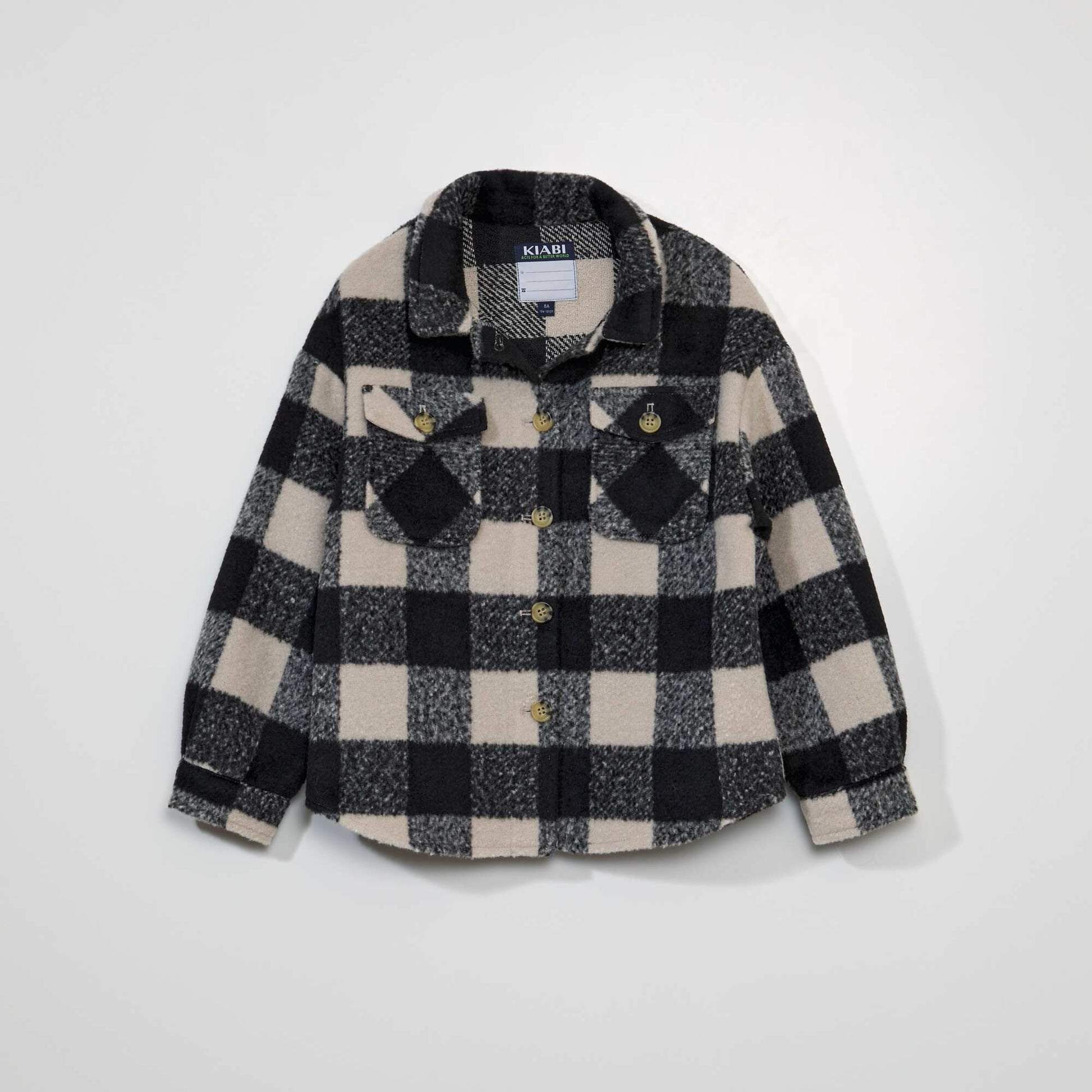 Flannel overshirt BLACK_VICHI