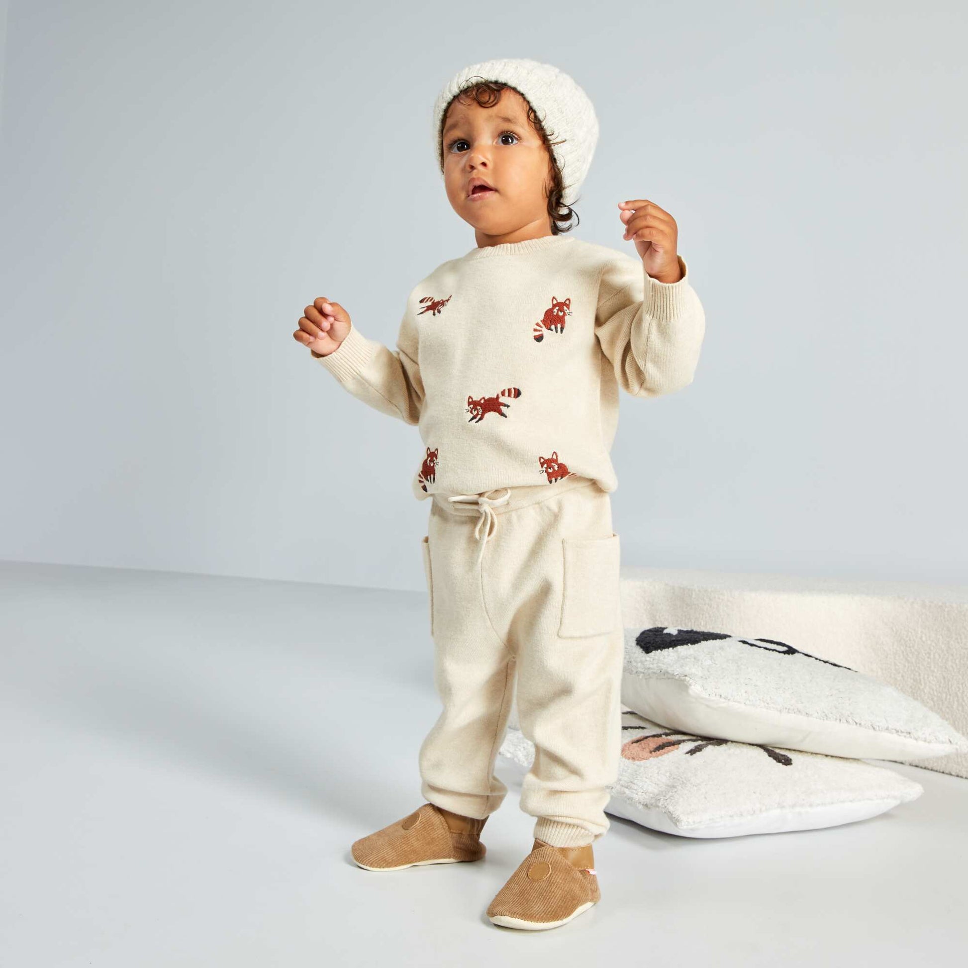 Jumper + trousers set - 2-piece set BEIGE