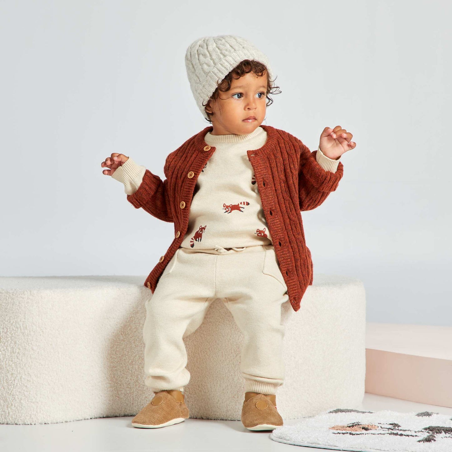 Jumper + trousers set - 2-piece set BEIGE