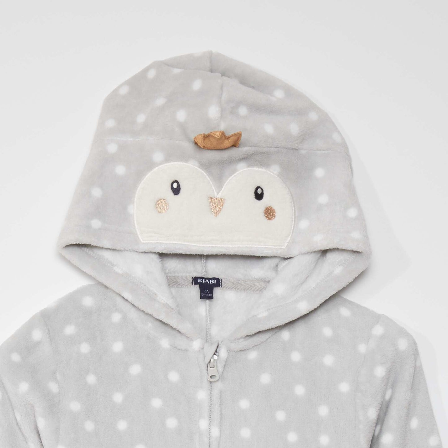 Hooded Mustonné effect onesie PENGUIN