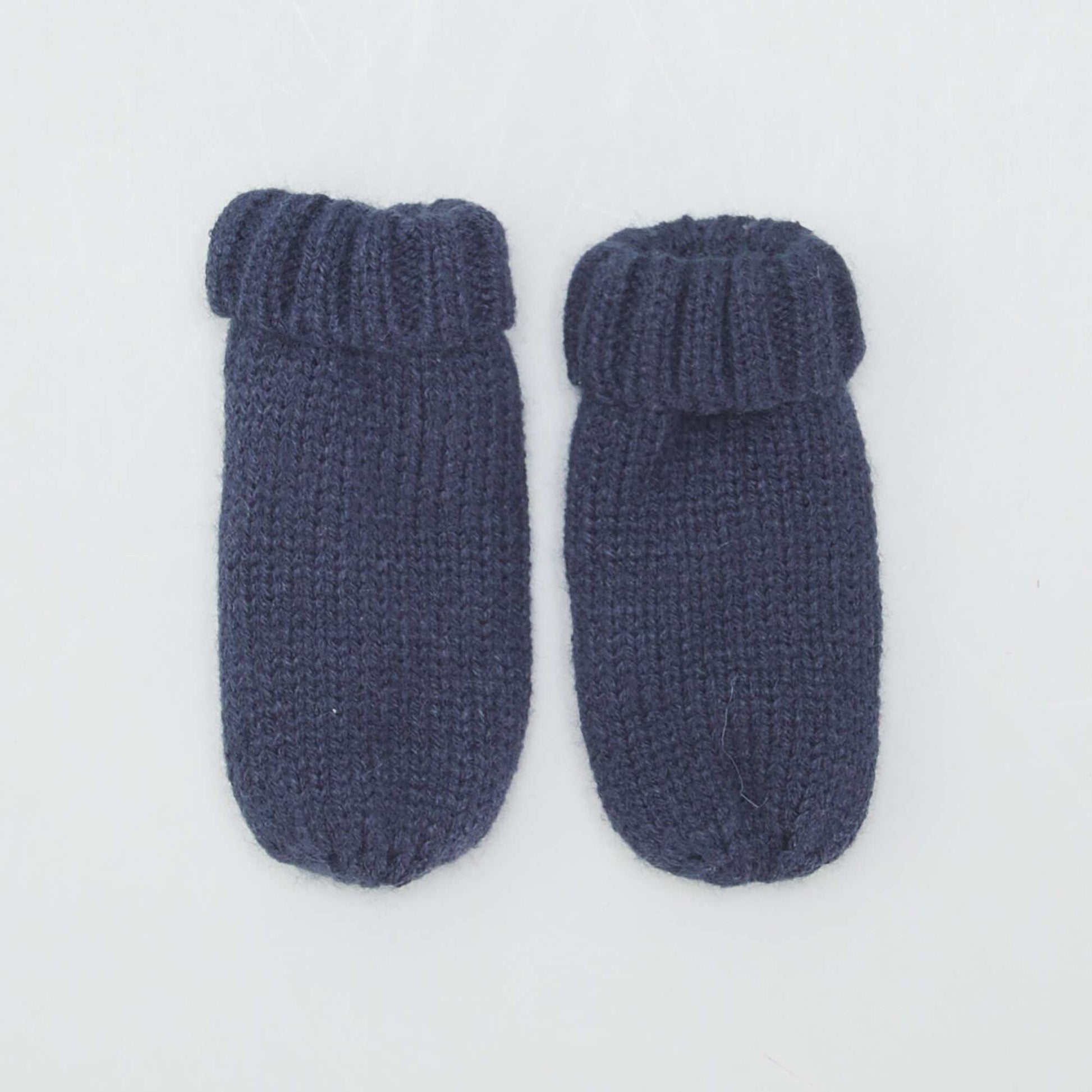 Hat  snood and mittens set BLACK IRIS