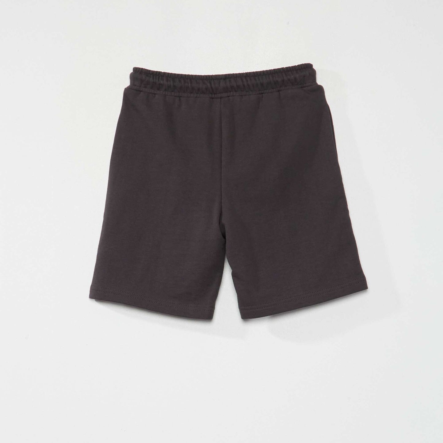 Sweatshirt fabric Bermuda shorts BLACK