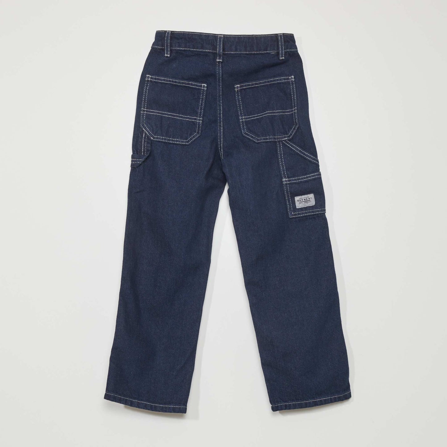 Denim trousers with seaming at the knees RINSE1