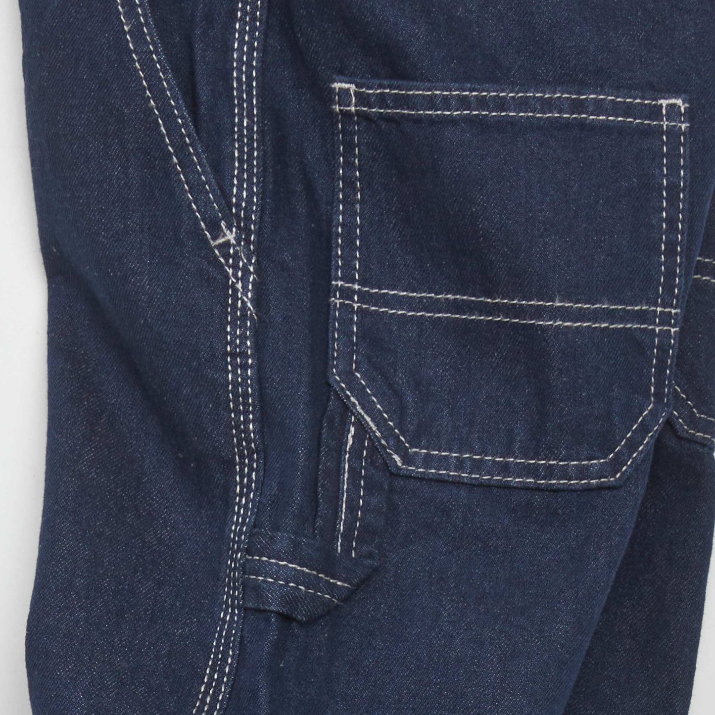 Denim trousers with seaming at the knees RINSE1