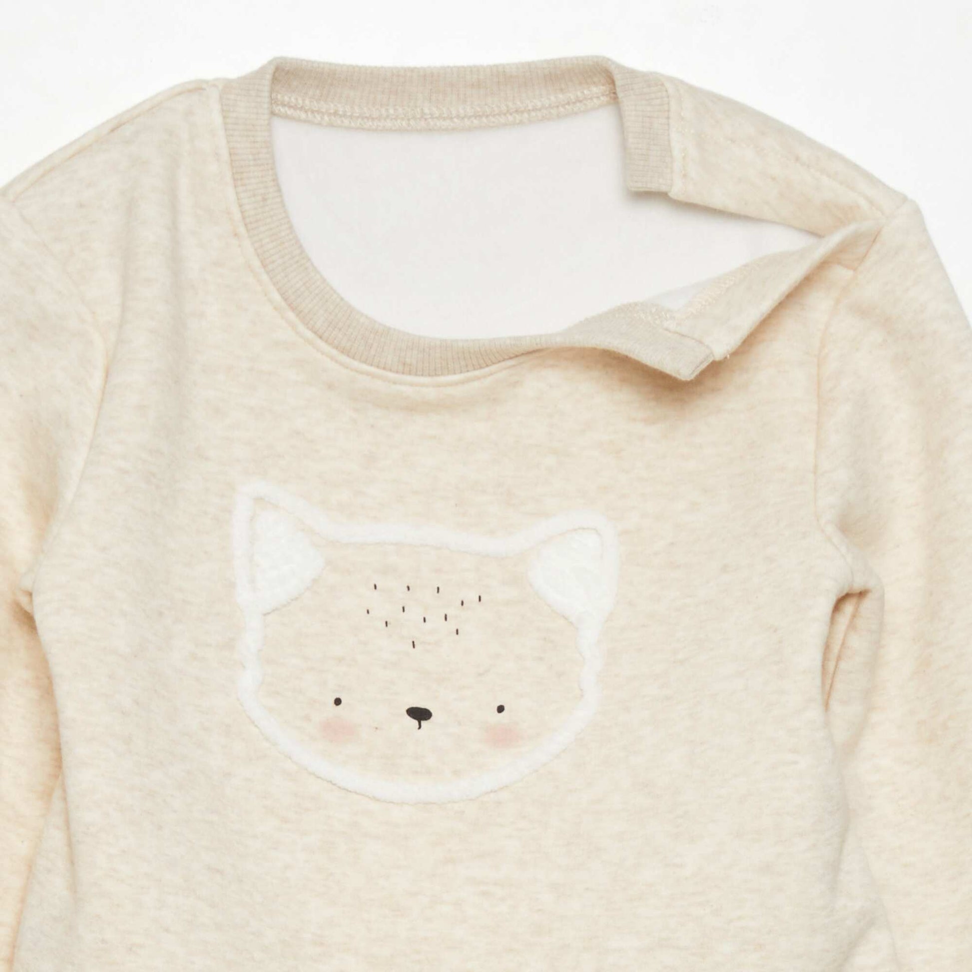 Sweatshirt with design - Super soft BEIGE