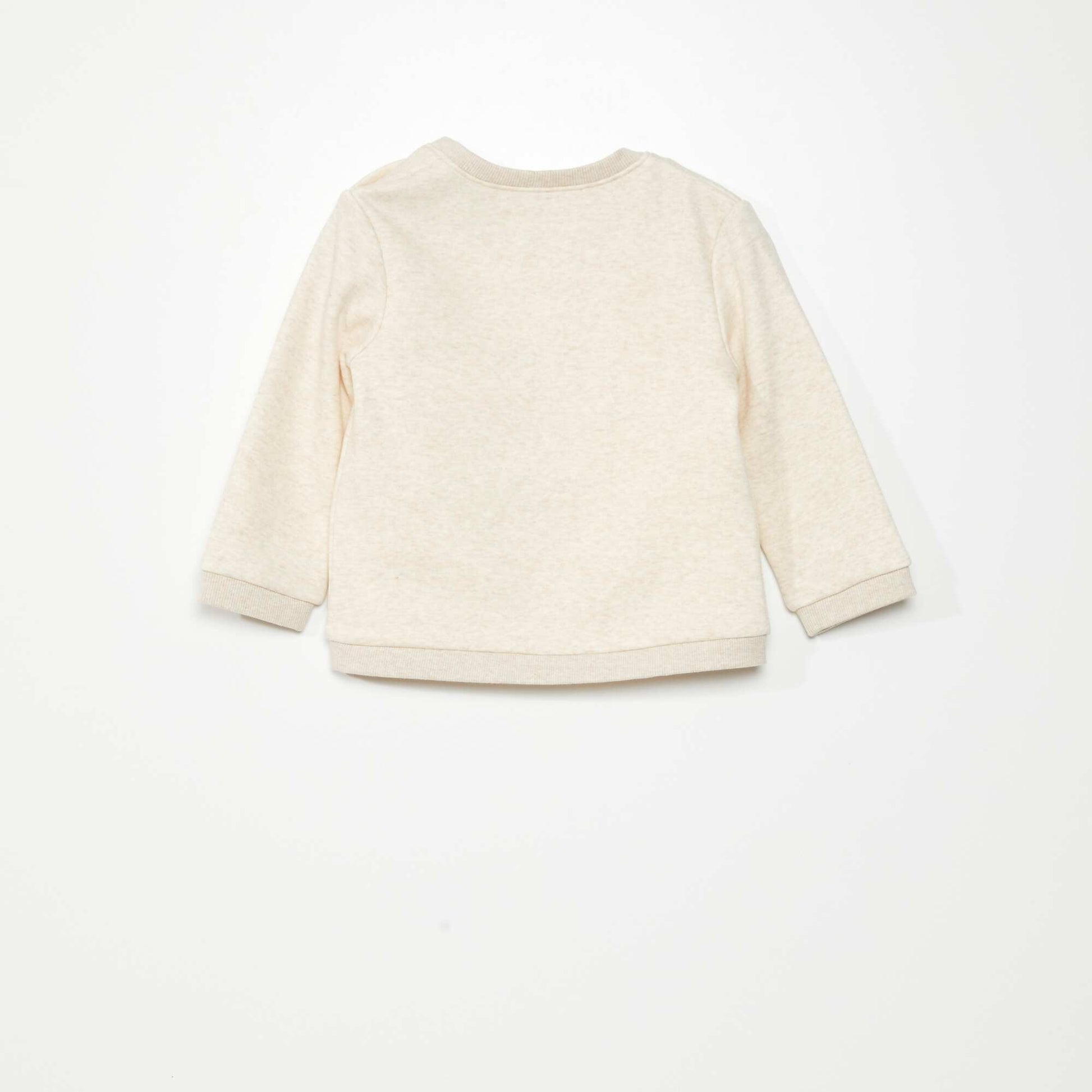 Sweatshirt with design - Super soft BEIGE