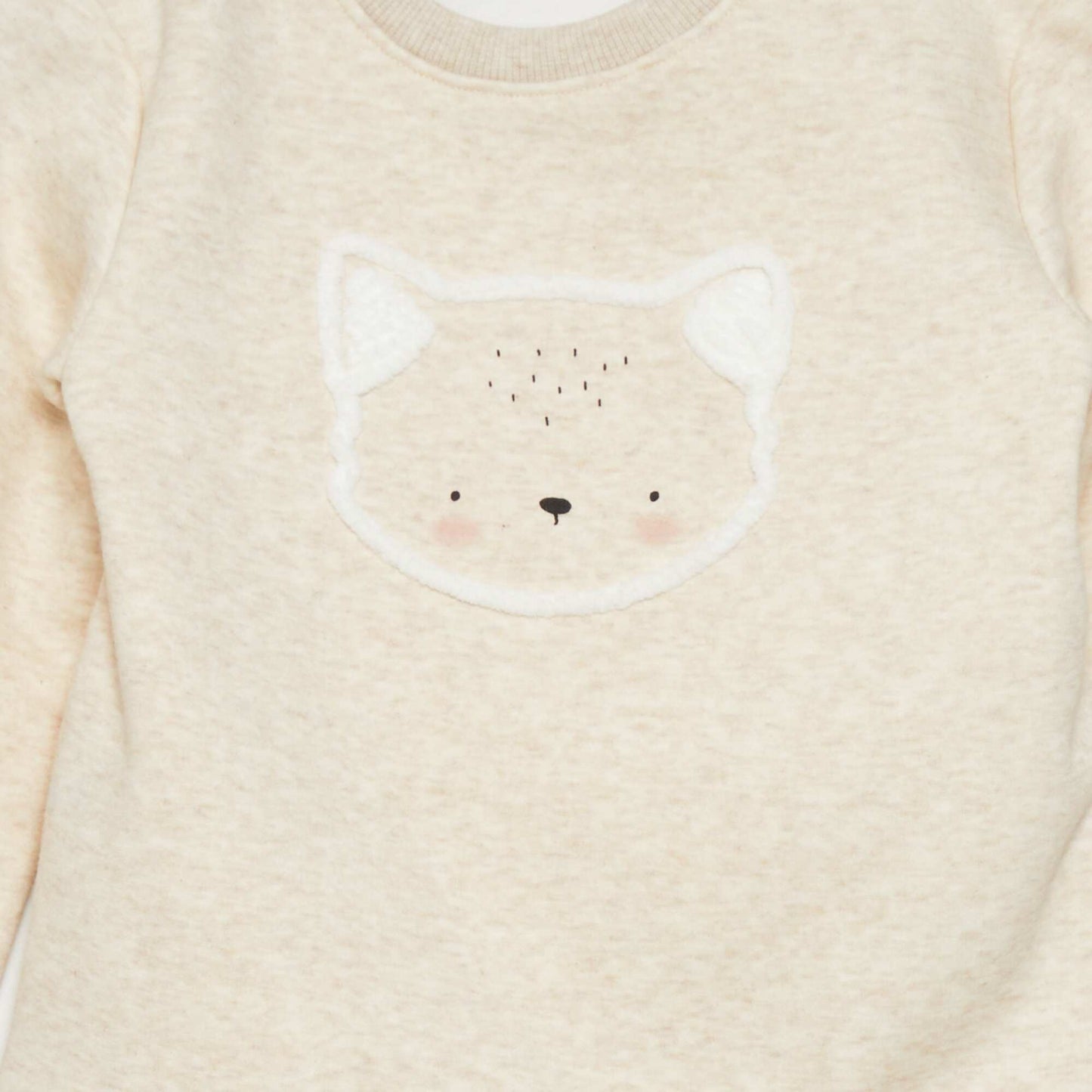 Sweatshirt with design - Super soft BEIGE