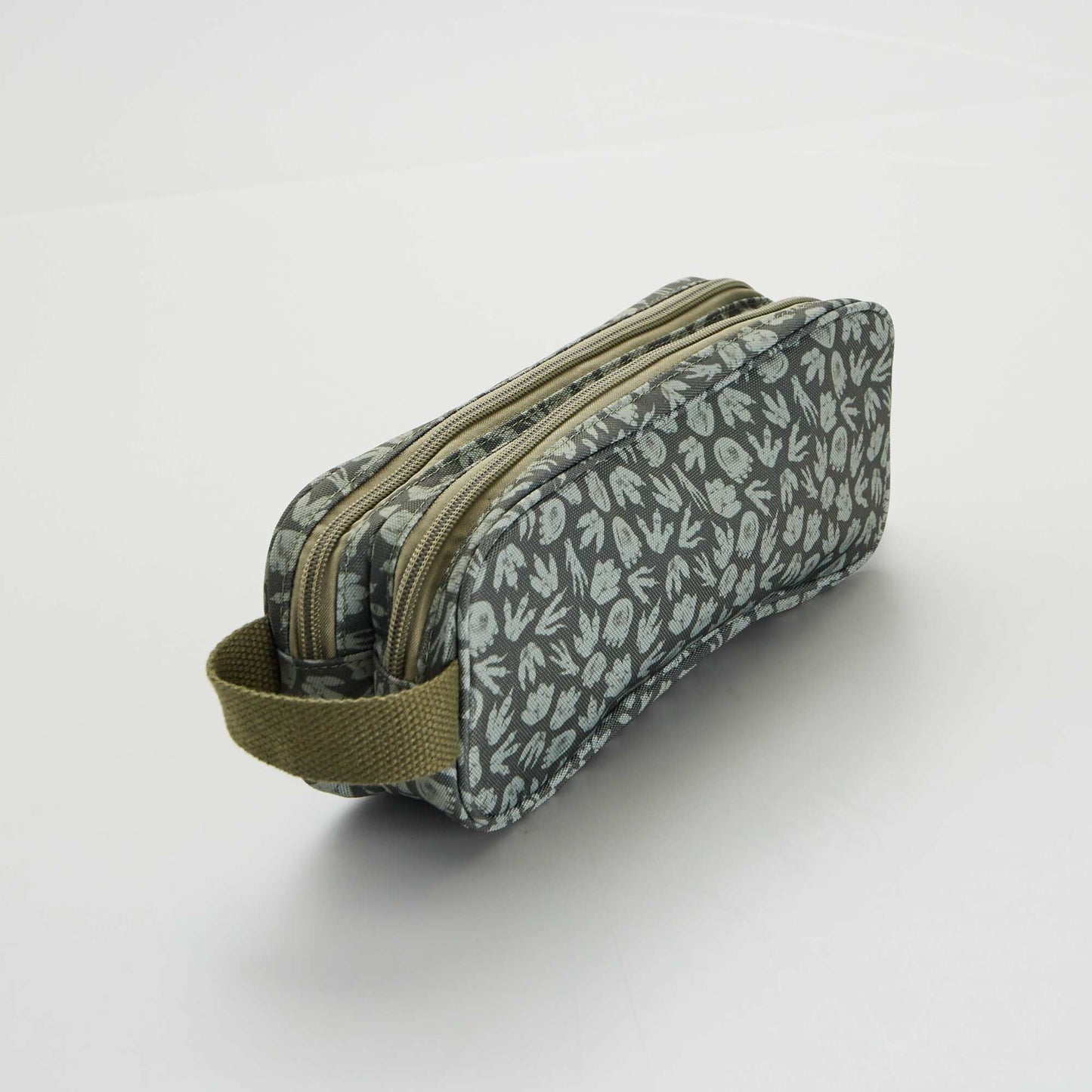 Canvas 'Jurassic Park' pencil case GREEN