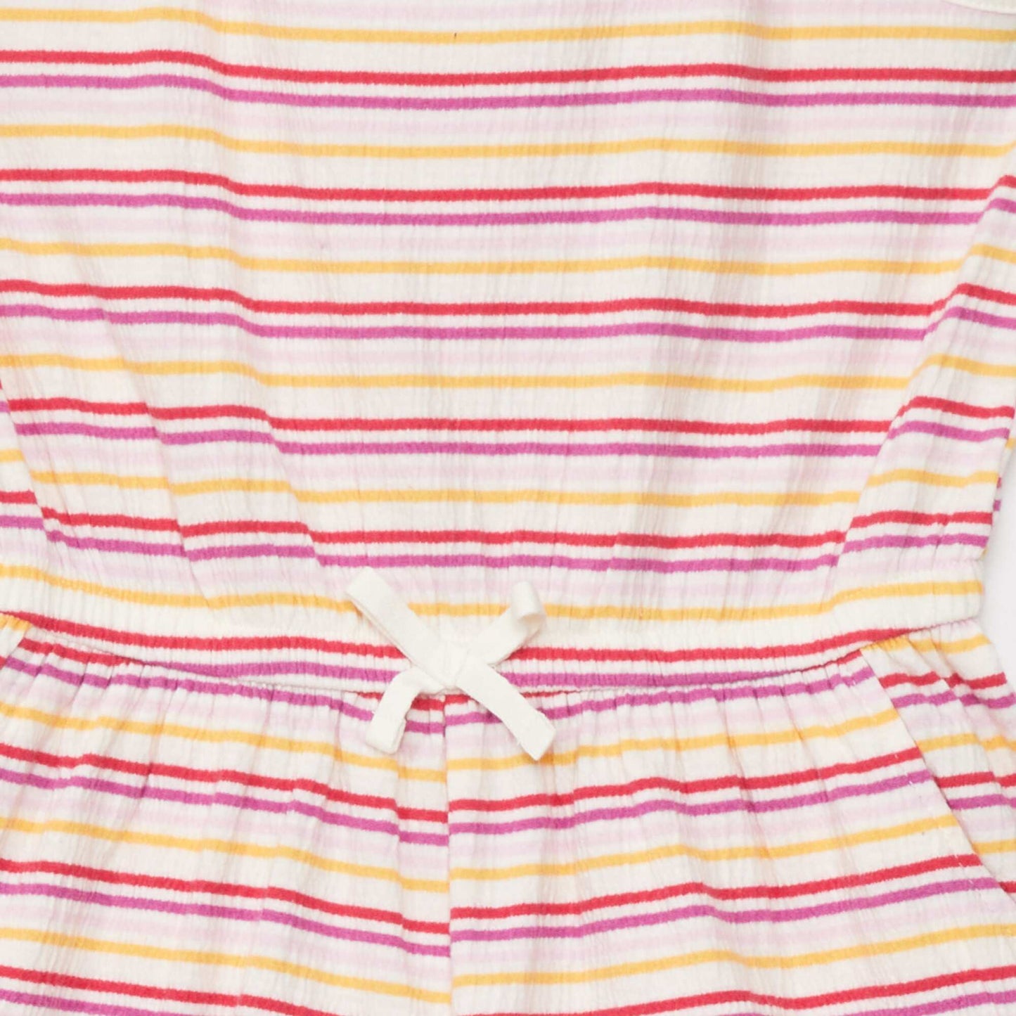 Waffle fabric playsuit WHITE